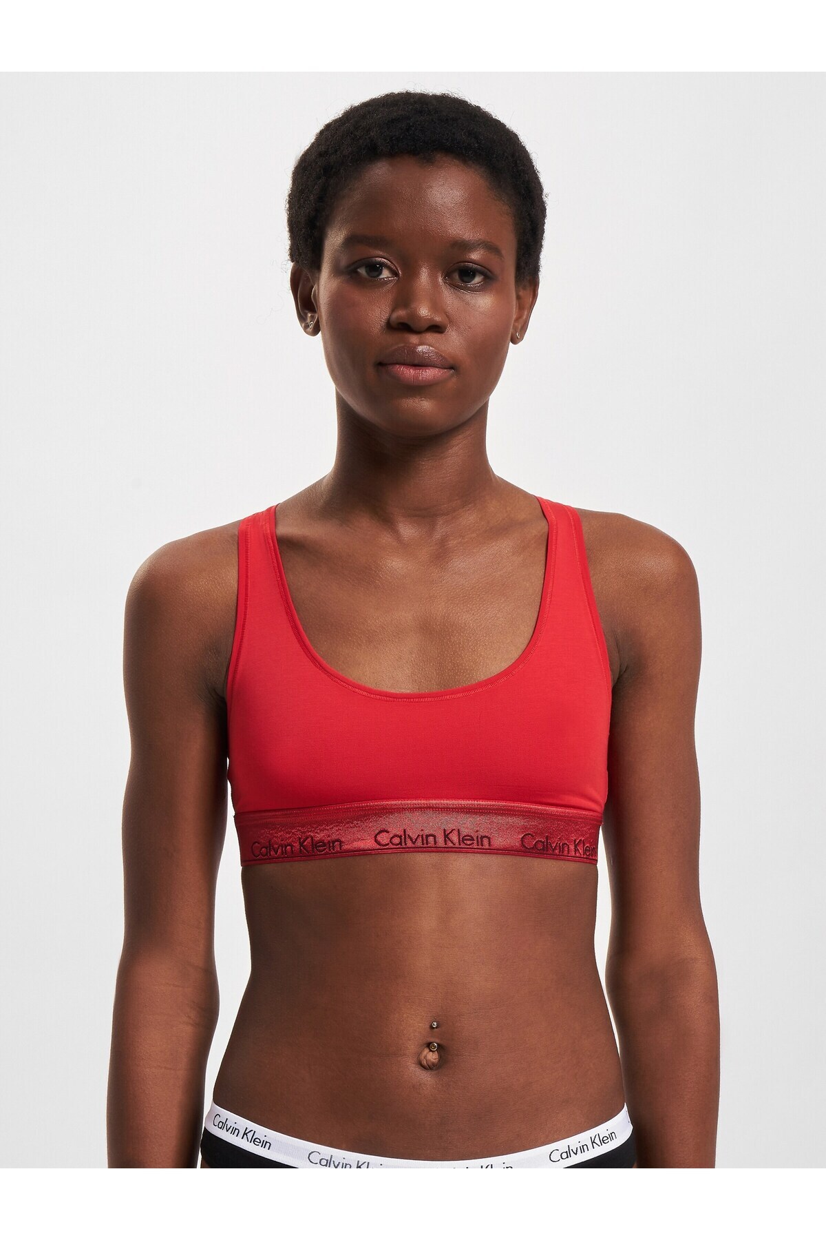 red calvin klein bralette