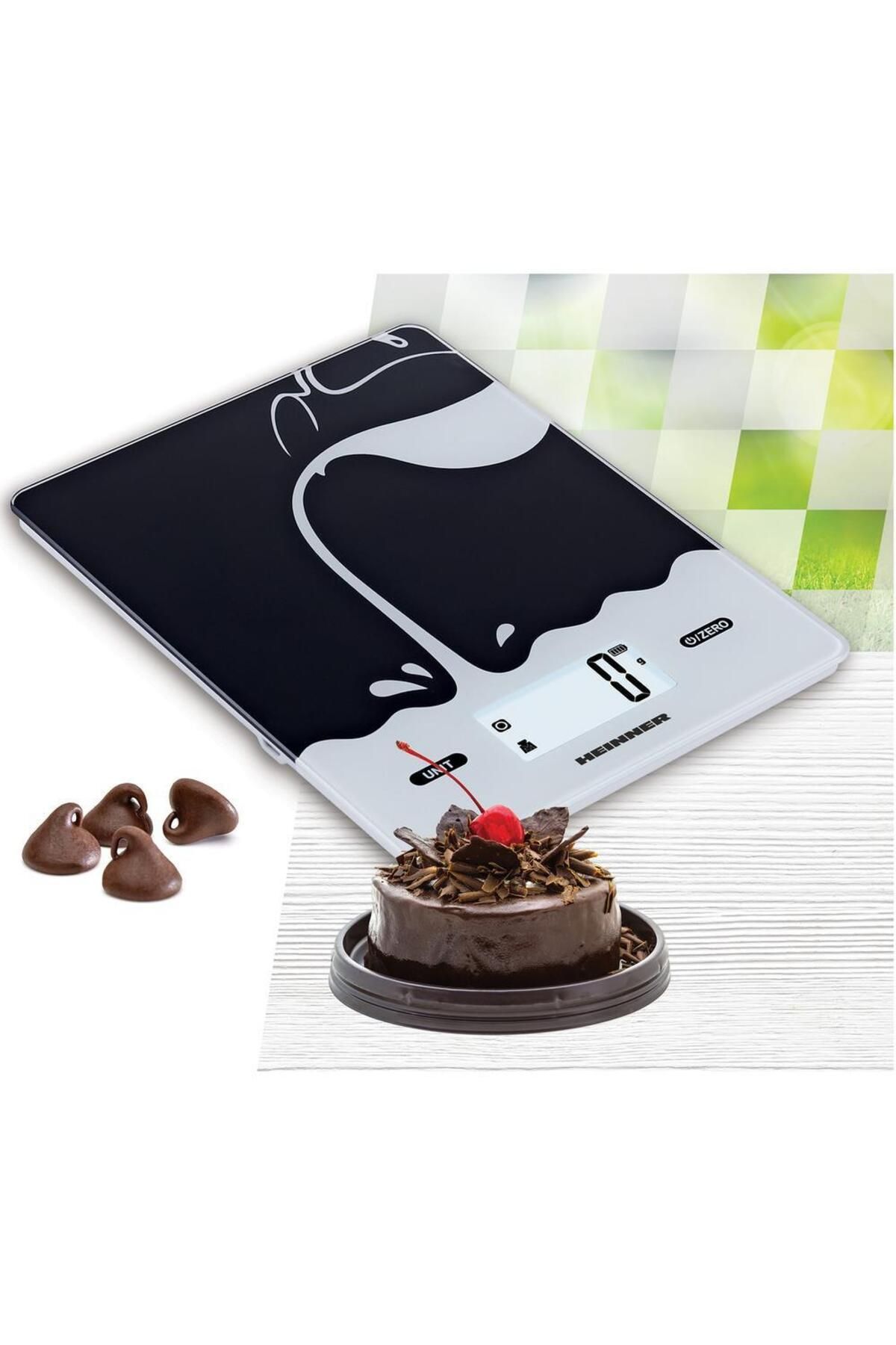 Heinner-Cantar de bucatarie Heinner HKS-BK5USB, 5kg, sticla securizata 3mm, display lcd, control touch 2