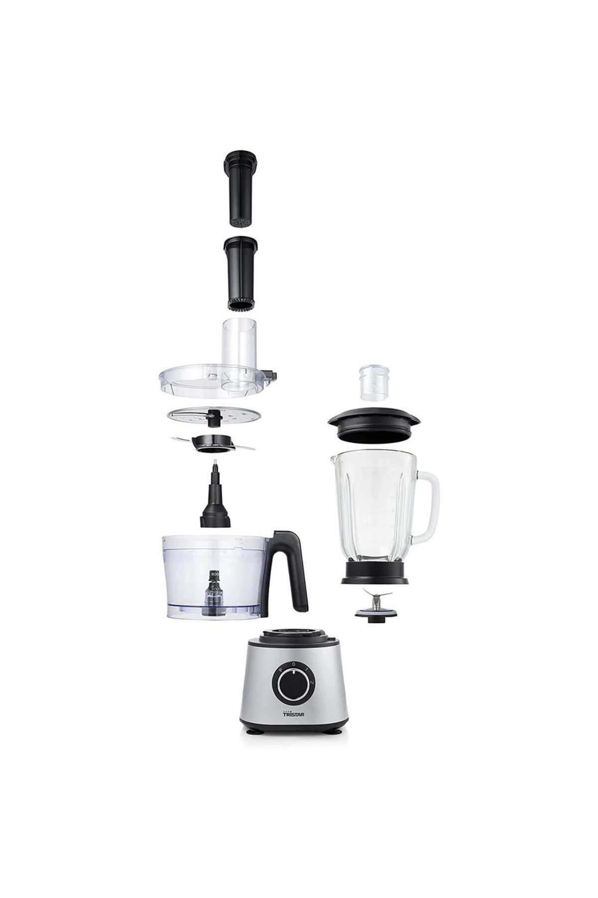 Tristar-Tristar MX- 4823 Food Processor, 600 W, 1.5 l Bowl, 1.5 l Blender, 2 Discs, Pulse Function 2