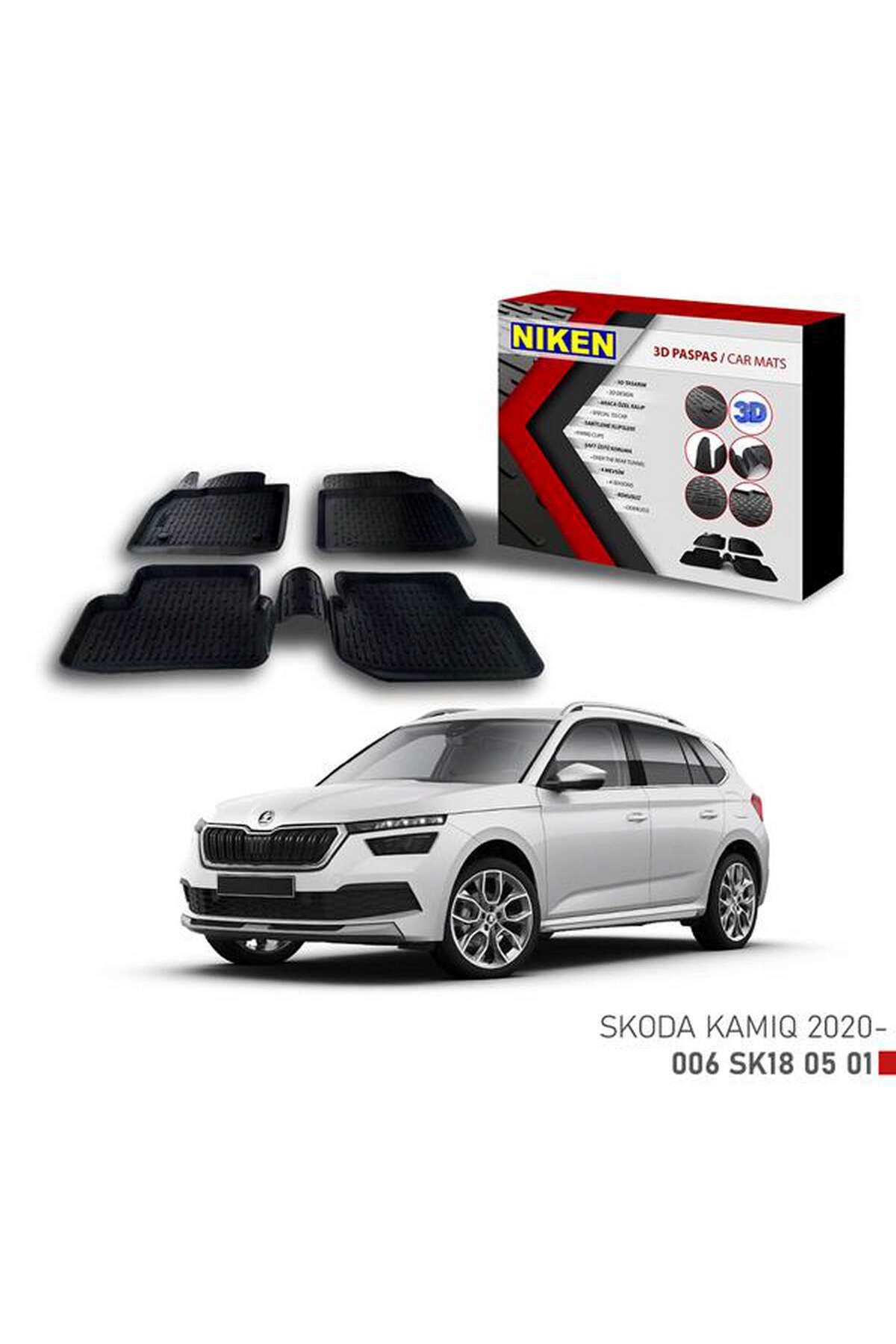 Universsal 3D PASPAS SKODA KAMIQ 2020- DRSTR