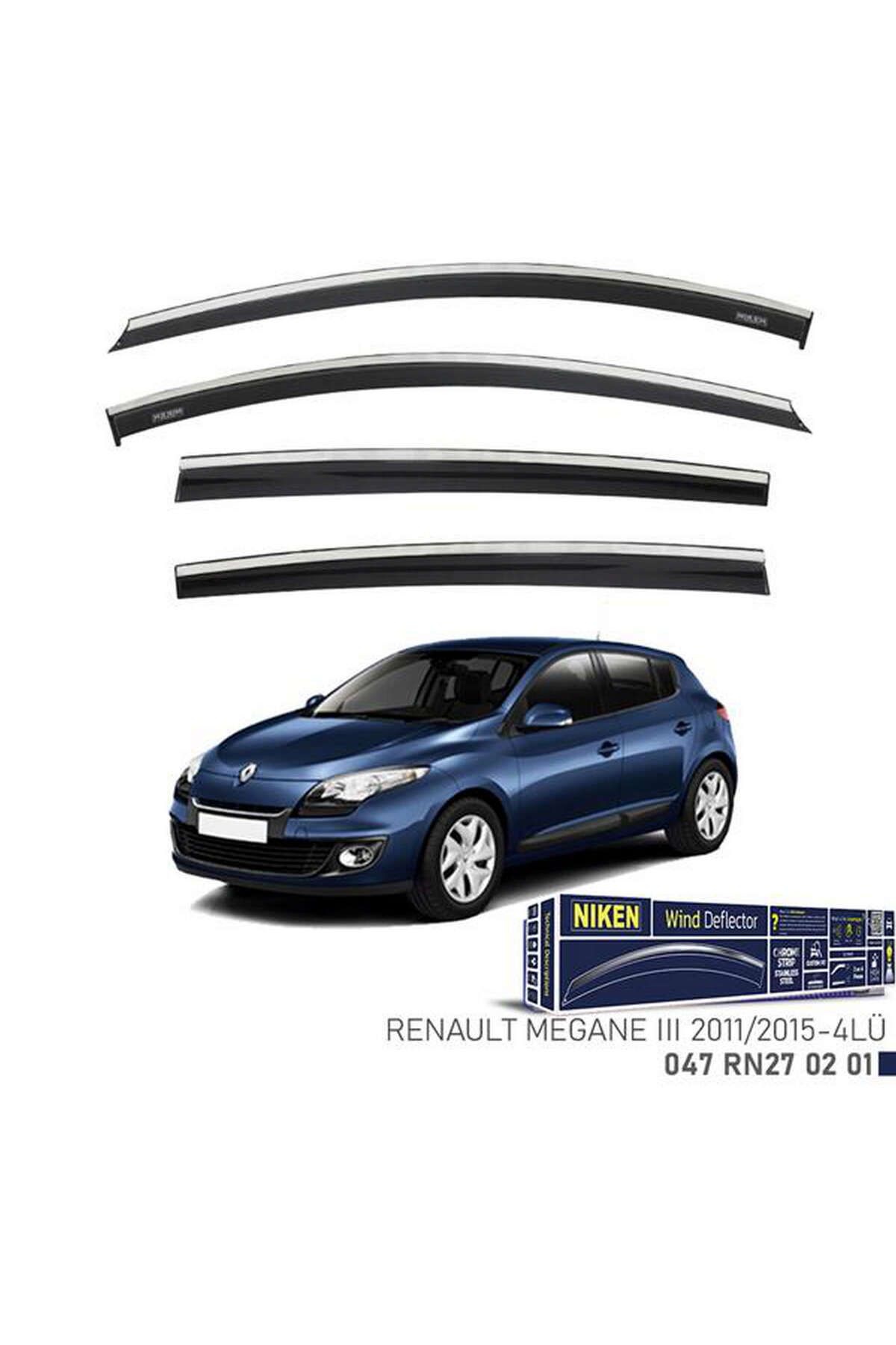 Universsal KROMLU CAM RÜZGARLIĞI RENAULT MEGANE III 2011-2015 4LÜ ALMLA