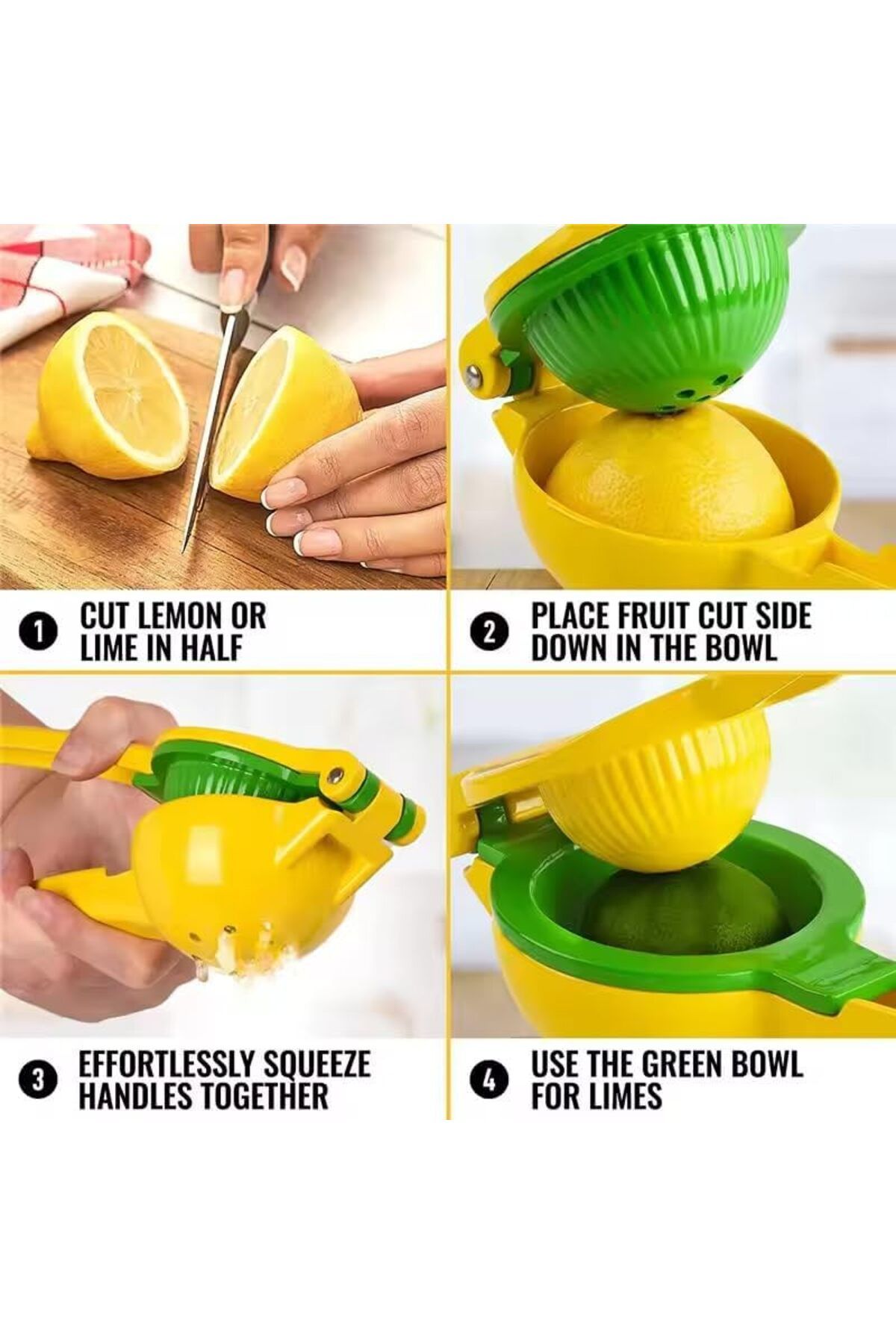 COOYA-Manual Lemon Squeezer Fast Hand Juice Lemon Press Effortless Use and Easy to Clean Fruit Pressing 6
