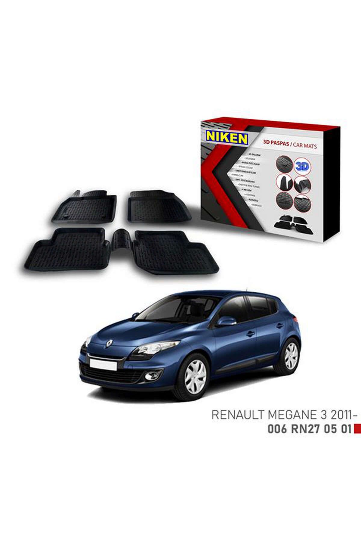 Universsal 3D PASPAS RENAULT MEGANE 3 2011- DRSTR
