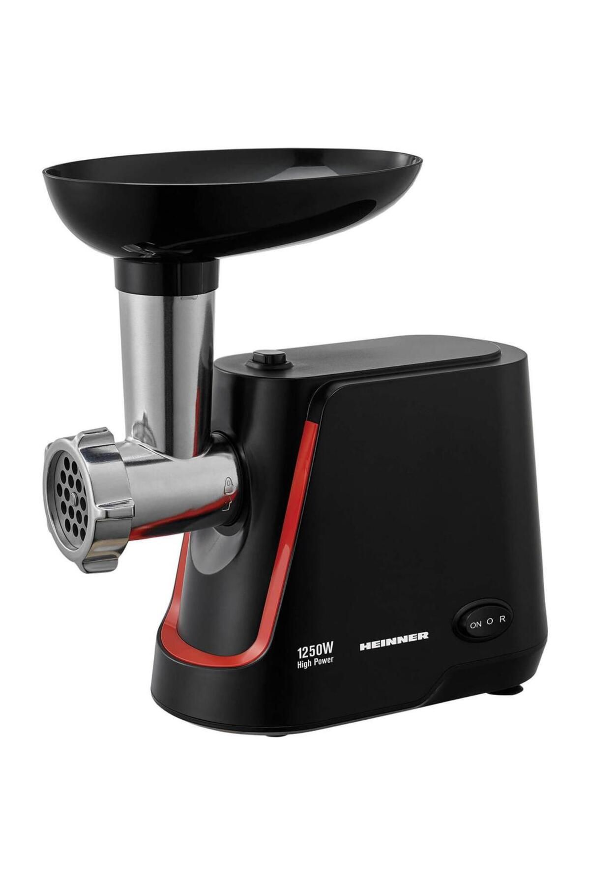 Heinner-Heinner MG-1250BK Food Processor, 1250W, 1.2 Kg/min (Black) 1