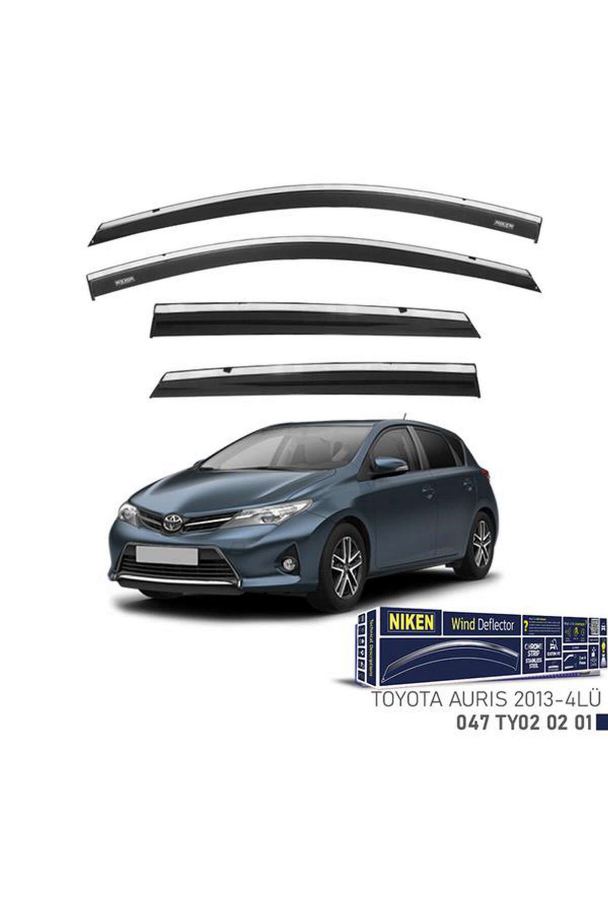 Universsal KROMLU CAM RÜZGARLIĞI TOYOTA AURIS 2013- 4LÜ 1492355706