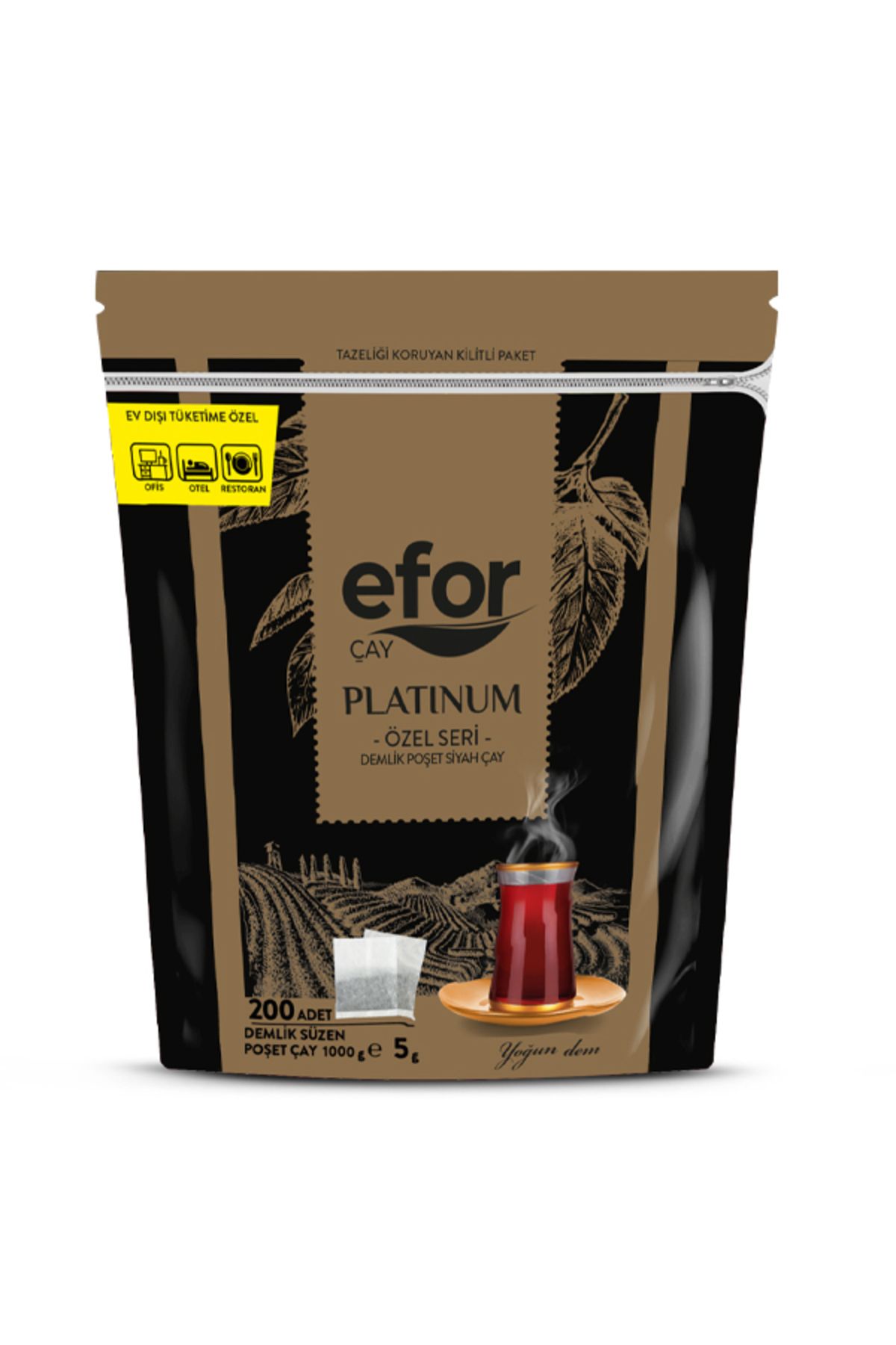EFOR ÇAY EFOR PLATİNUM DEMLİK POŞET ÇAY 200X5 GR
