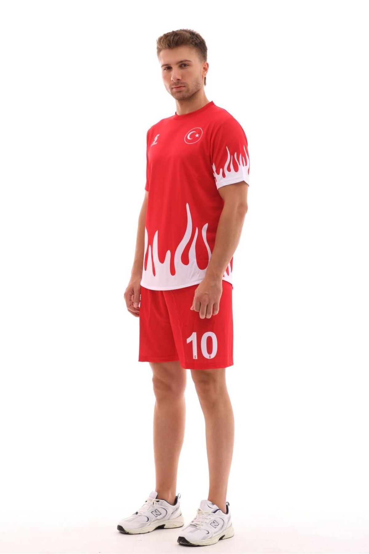 SPORTECH FORMA ŞORT TAKIM Alevli Türkiye (TEK KELİME İSİM YAZILIR)-XS