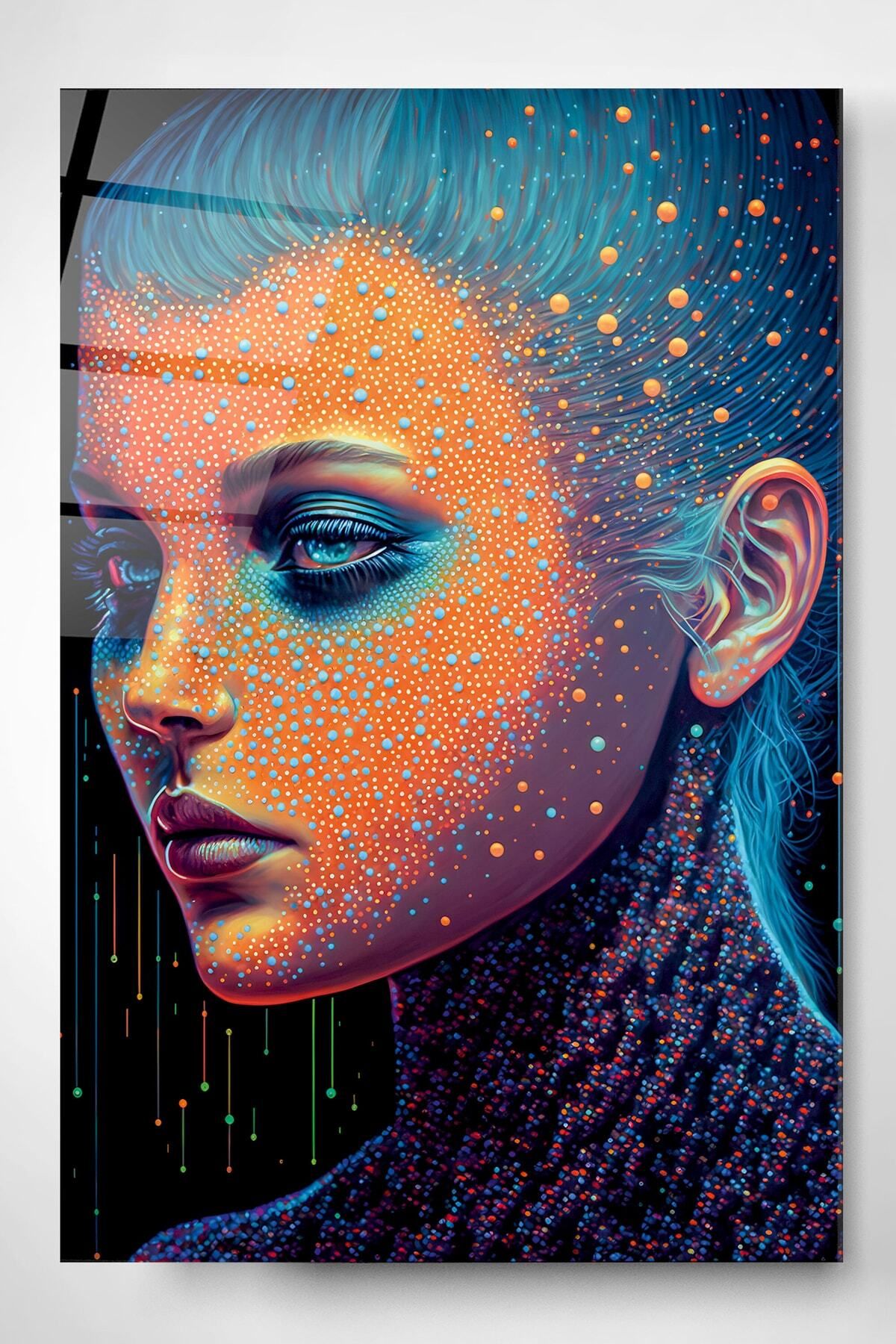 First Date Pop-art Cam Tablo, Dekoratif Cam Tablo