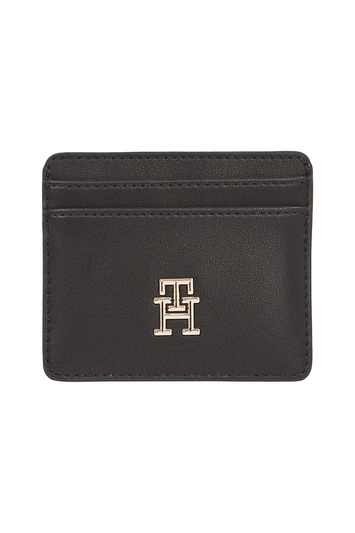 Tommy Hilfiger-Czarny portfel damski 1