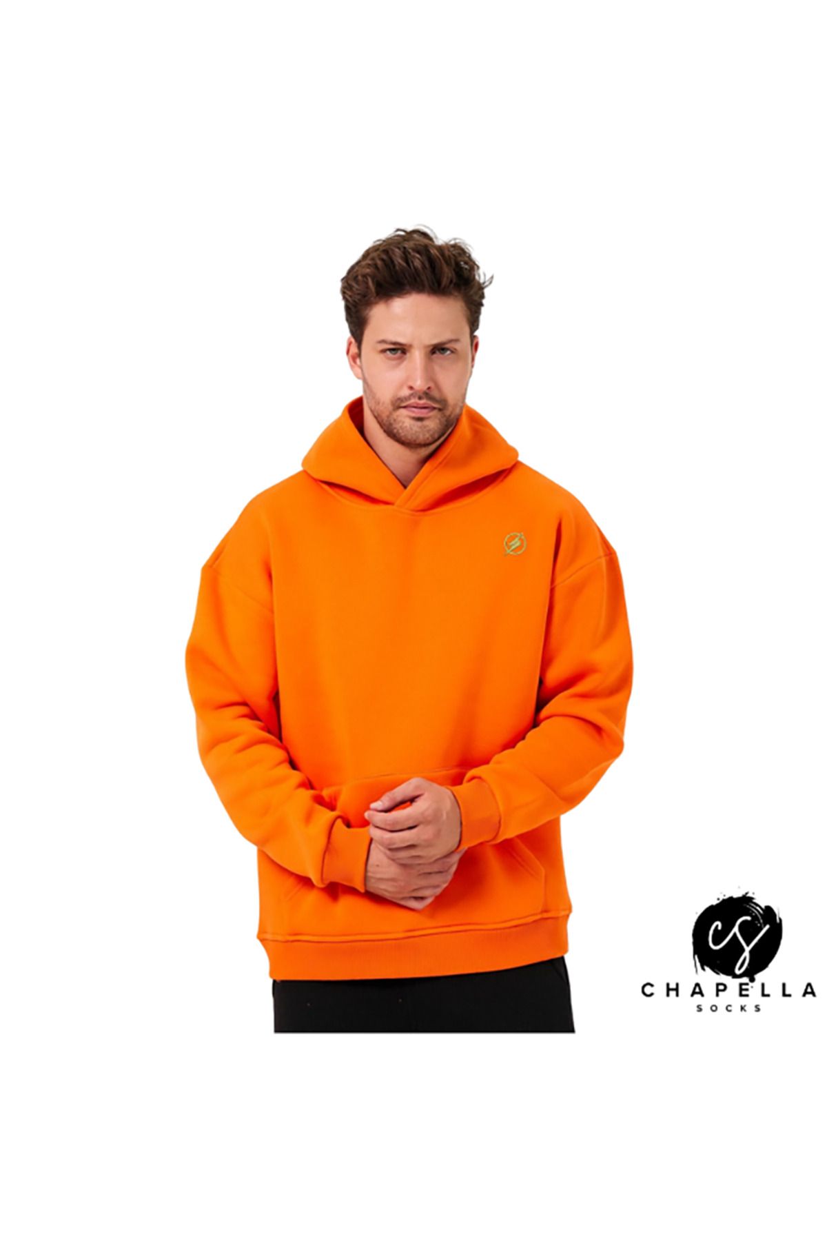 ChapellaSocks Flash Desen Nakışlı Unisex Hoodie- %100 Pamuk ve Rahat!