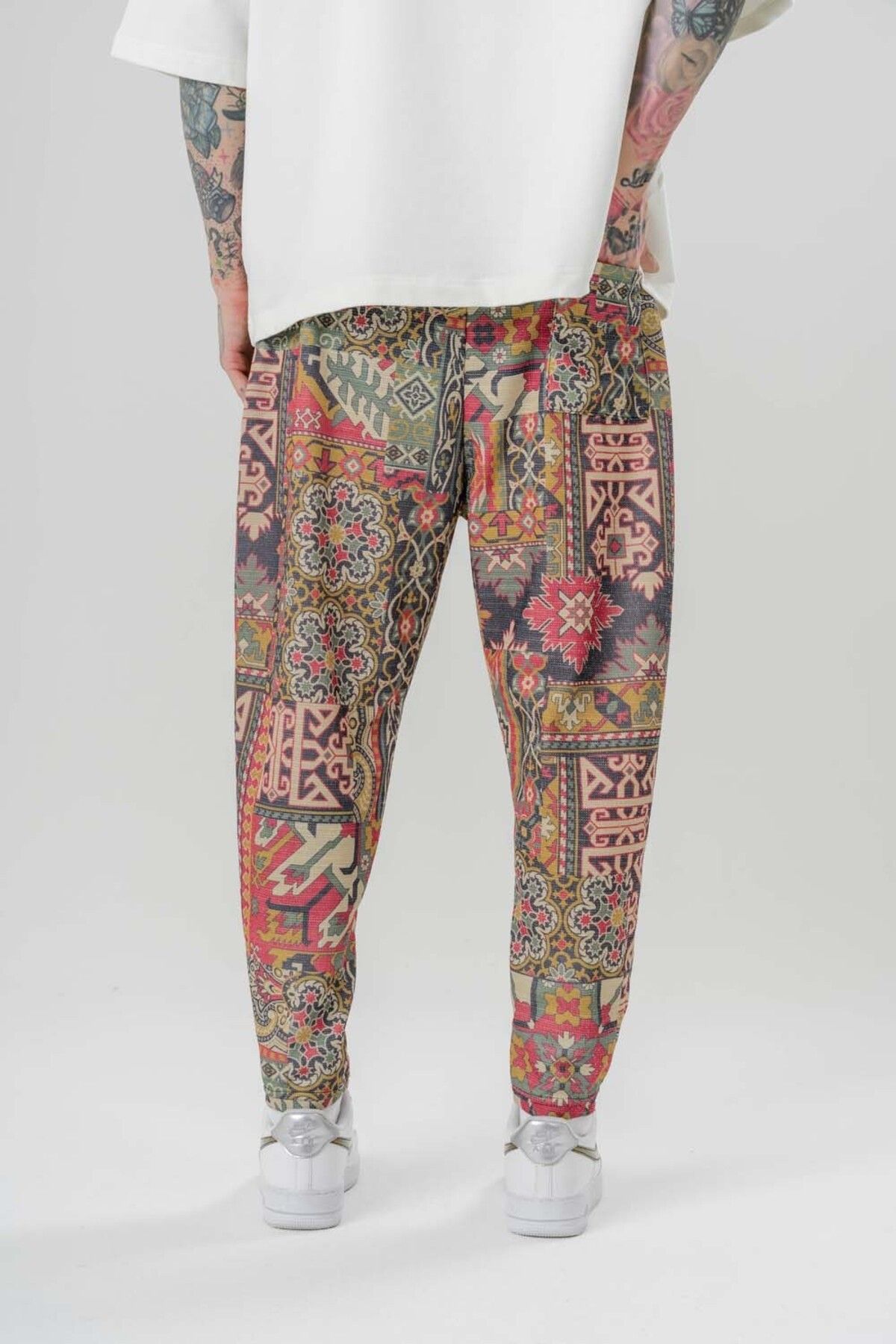 go gang own-Sakura Drip Waist Elastic Carrot Pants 3