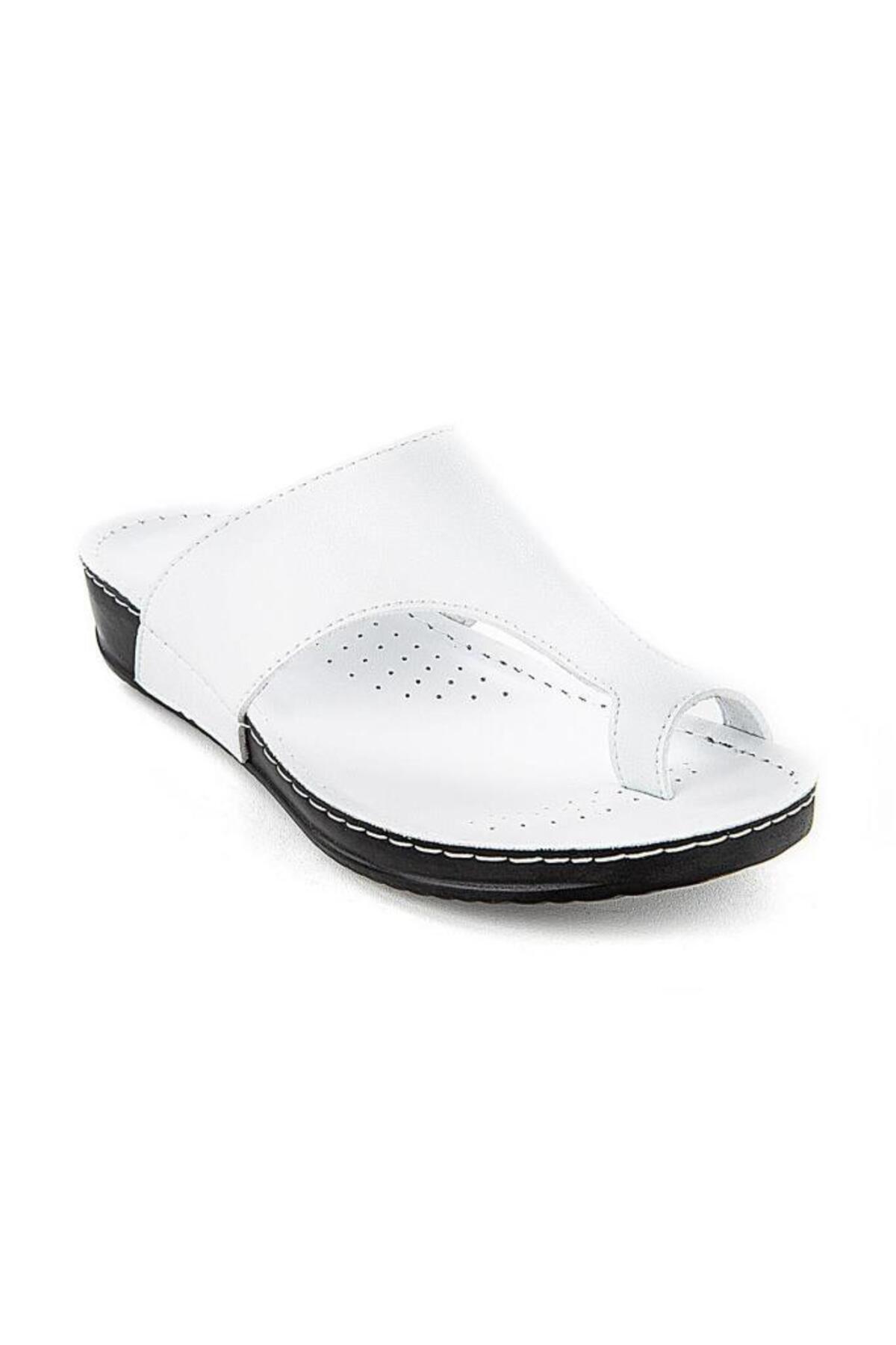 Muya-Anatomical Sole Flip Flops Women's Slippers White-Black 36-40 2