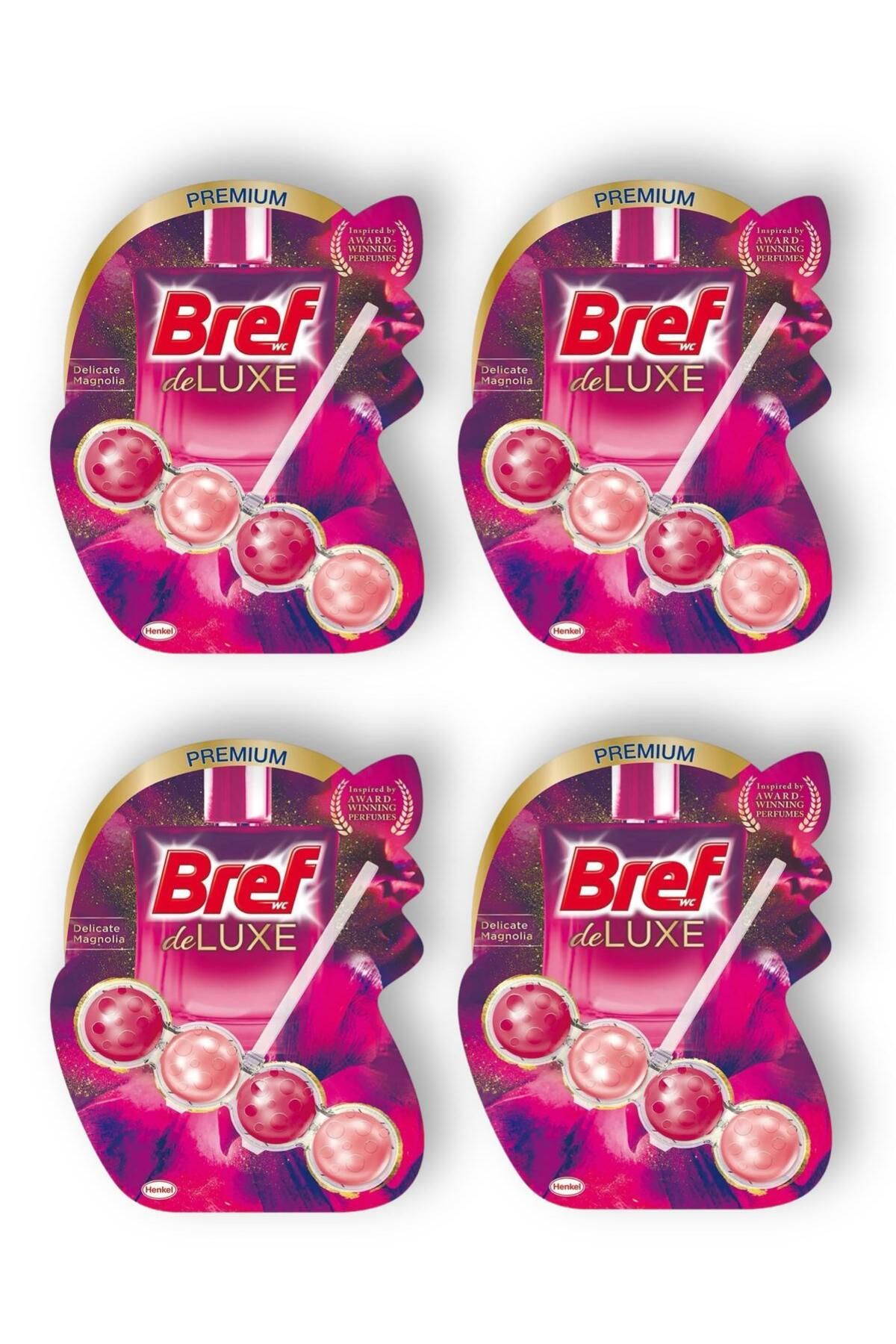 Bref Deluxe Katı Tuvalet Bloğu 4 Adet Manolya Tekli (4'Lİ SET)