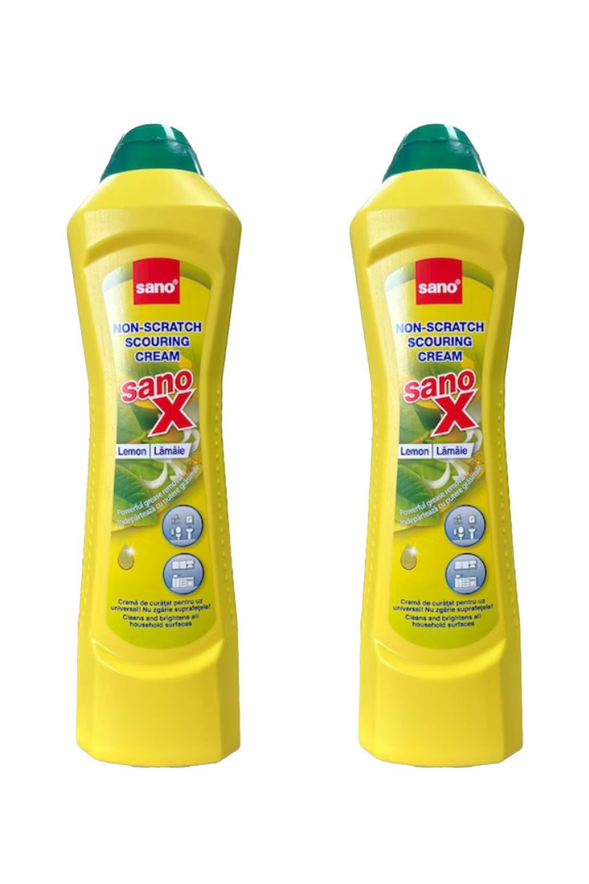 Sano Cremă De Curățare Universală Cu Lămâie X Cream, 750 Ml X 2 Buc. - One Size