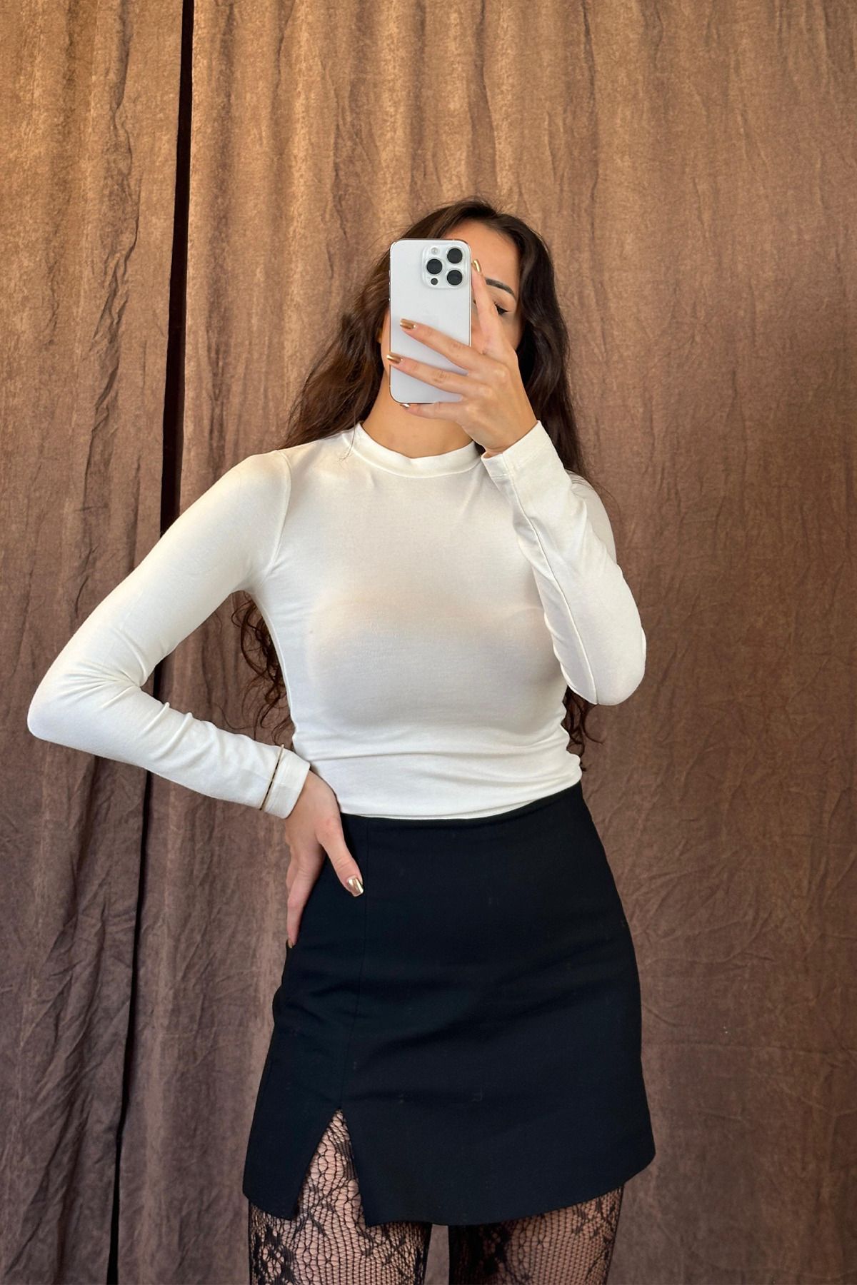 Damla Demli Linen Kumaş Crop Body