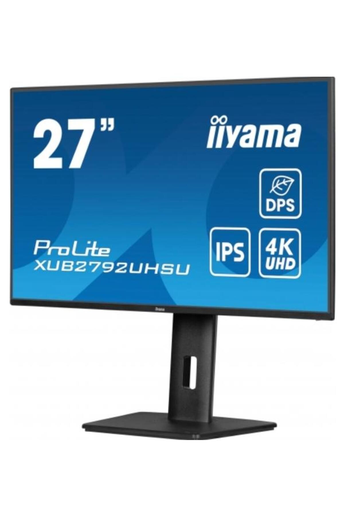 IIYAMA-Monitor IPS LED Iiyama 27" XUB2792UHSU-B6, UHD (3840 x 2160), HDMI, DisplayPort, Boxe, Pivot, 4 ms 4