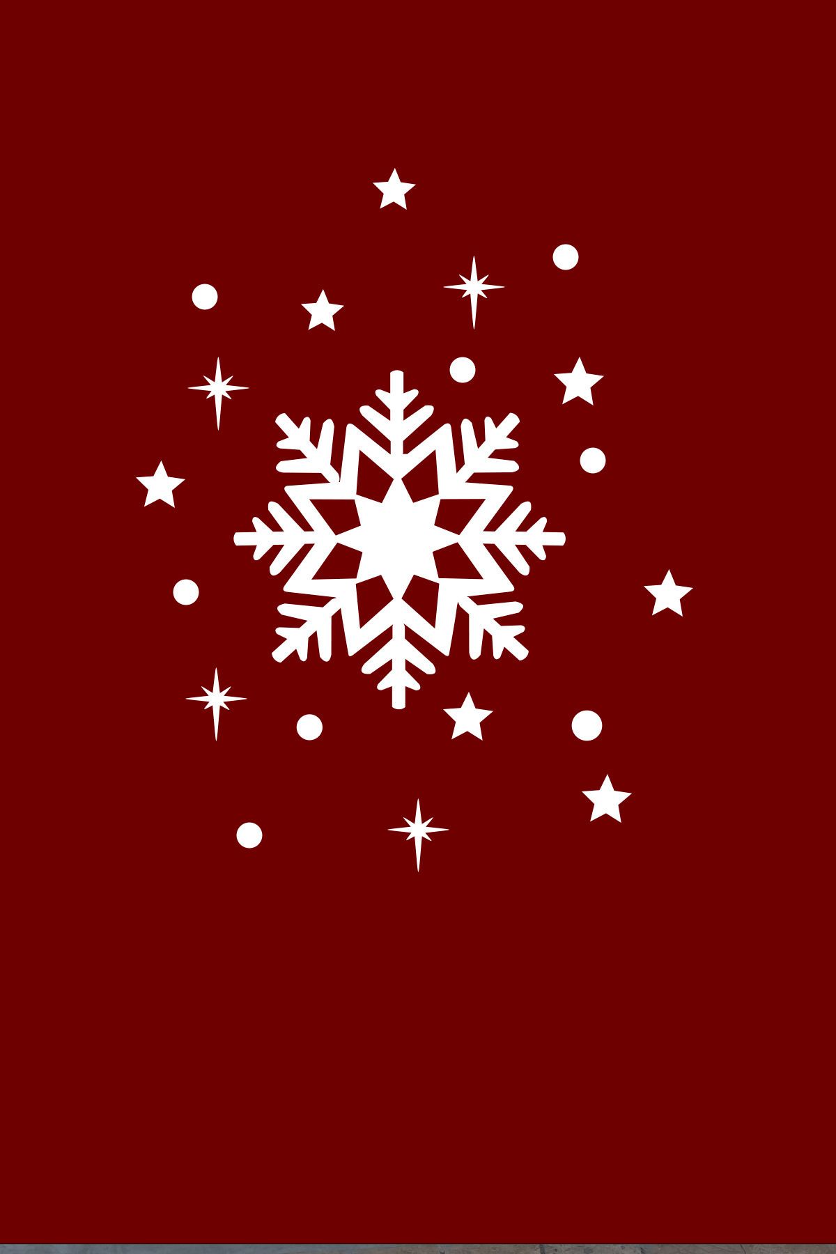 New Jargon-Large Snowflake and Shiny Stars and Snowflakes New Year Shop Window Glass Sticker 2