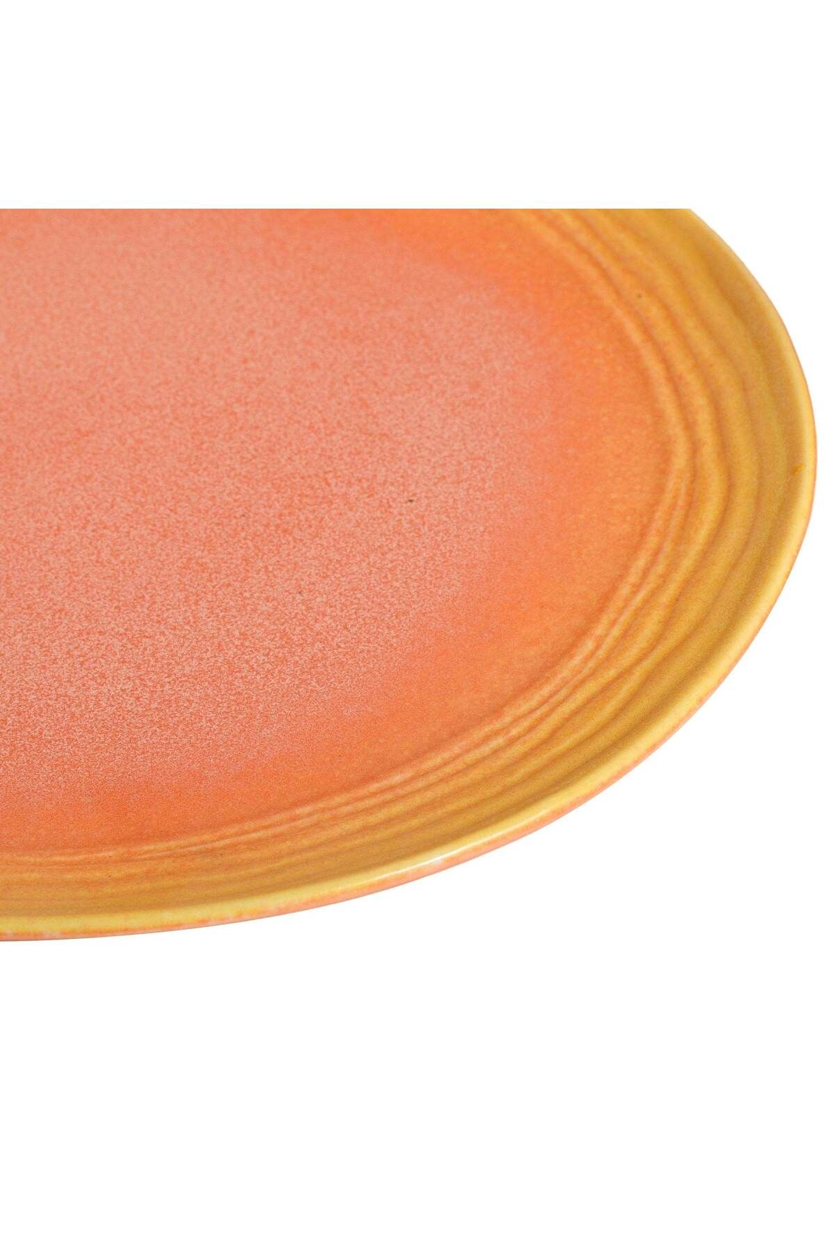 VAV GET-12-Piece Gradient Orange Dinnerware Set Service for 4 with Plates & Bowls 3