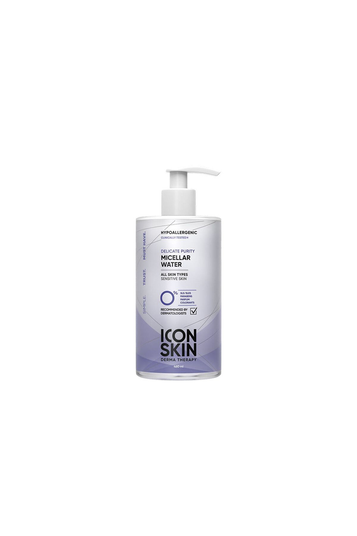 Icon Skin Delicate Purity Yüz ve Göz İçin Arındırıcı Makyaj Temizleyici Misel Su 450 ml