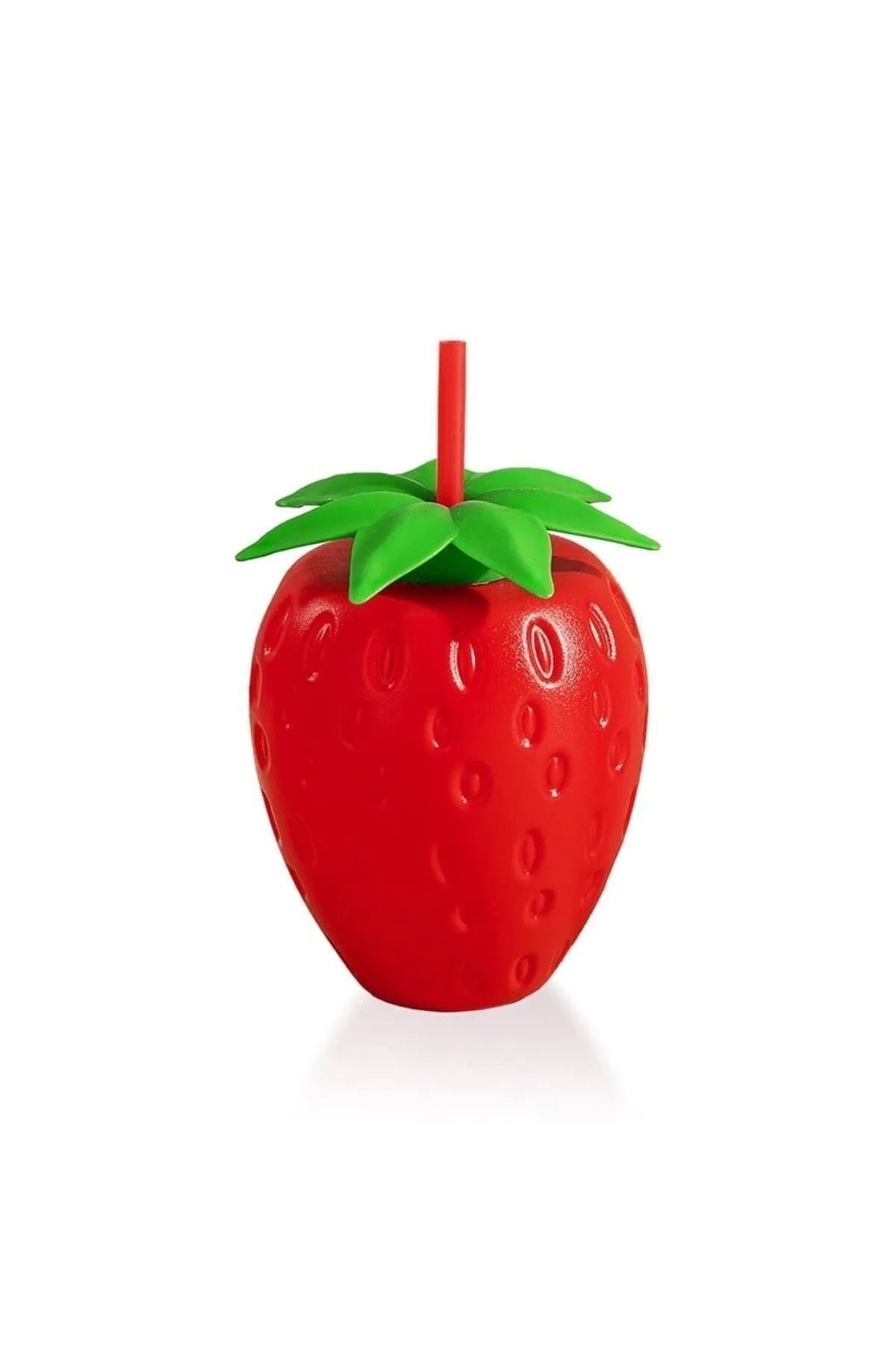 QLUX IDEAS-Cute Straw Flask – Strawberry Shaped, Adds Color to Children's and Party Tables 900ml 2