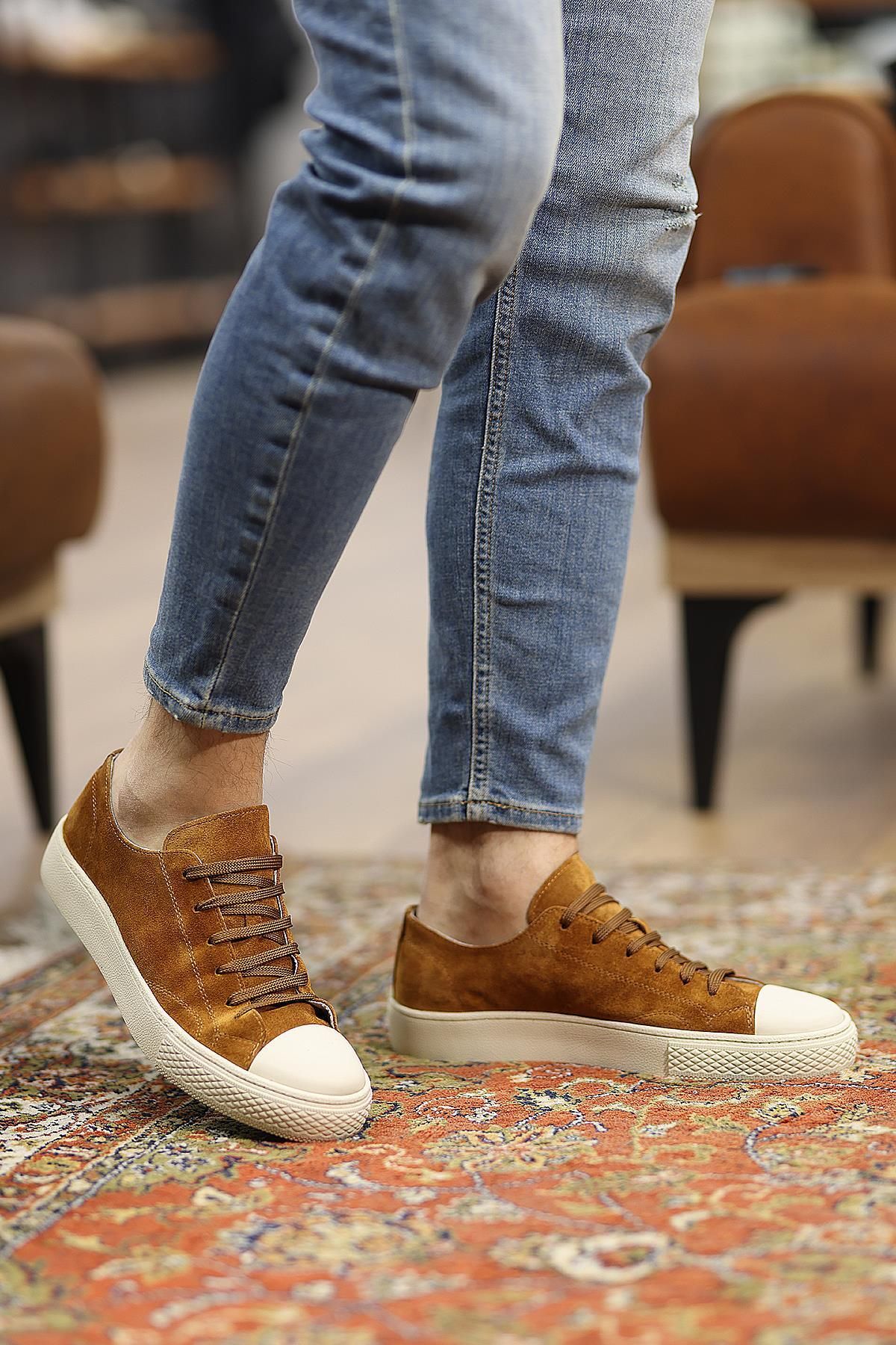 کفش های کژوال مردانه ورزشی جیر واقعی TABA با کمبود 666 25 Shoetyle
