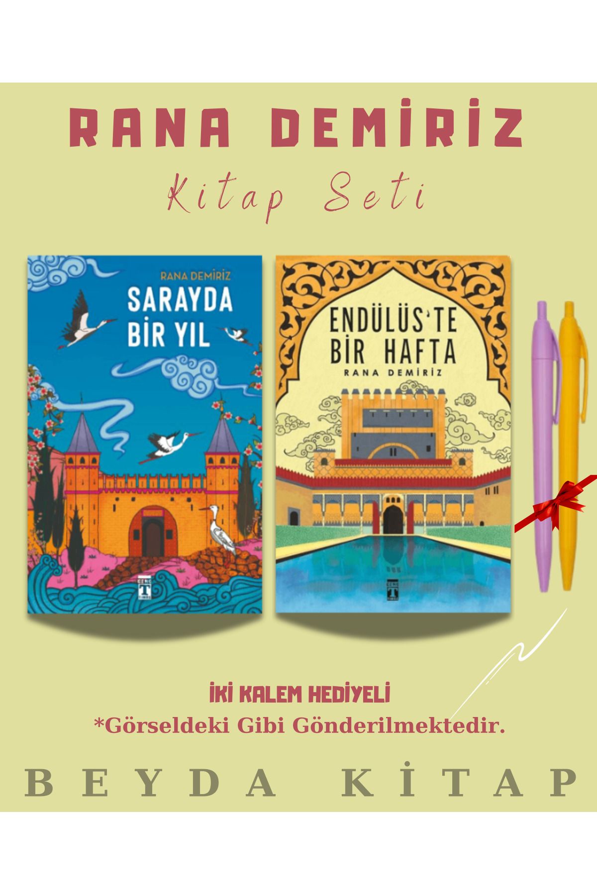 Genç Timaş Yayınları Sarayda Bir Yıl - Endülüste Bir Hafta - Kitap Seti - İki Kalem Hediye