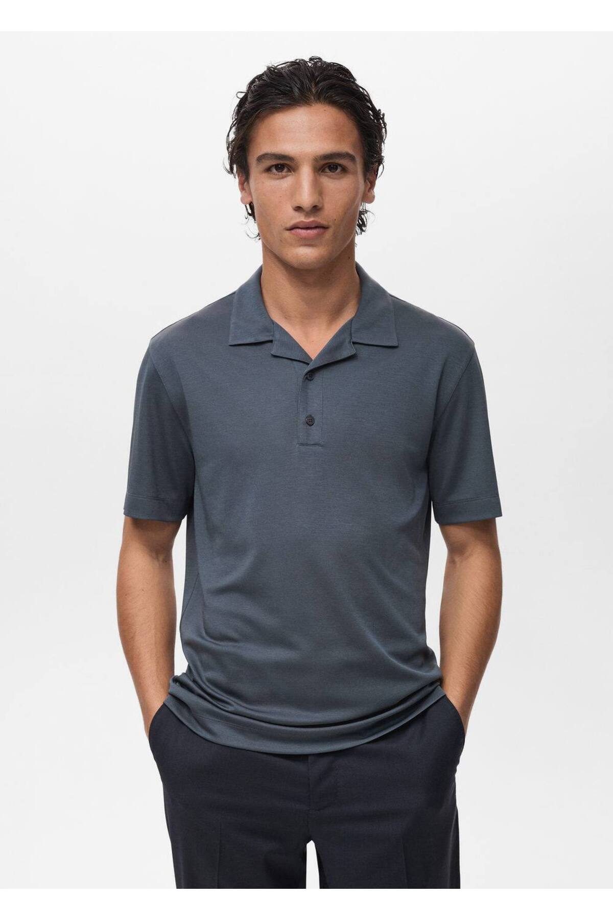 Bowling yaka lyocell polo gömlek