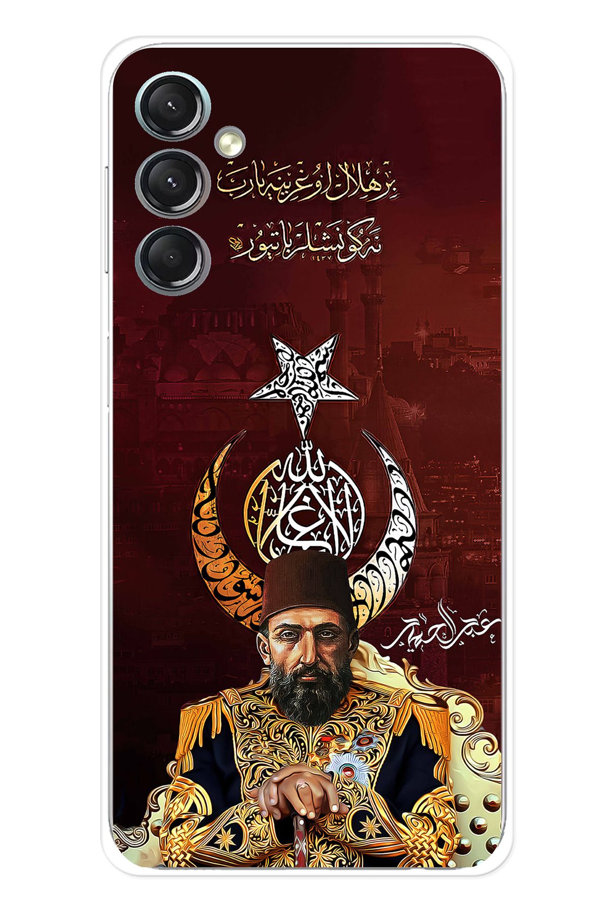 TechTree SAMSUNG Galaxy A24 Uyumlu Abdülhamid Han Şeffaf Silikon Kılıf