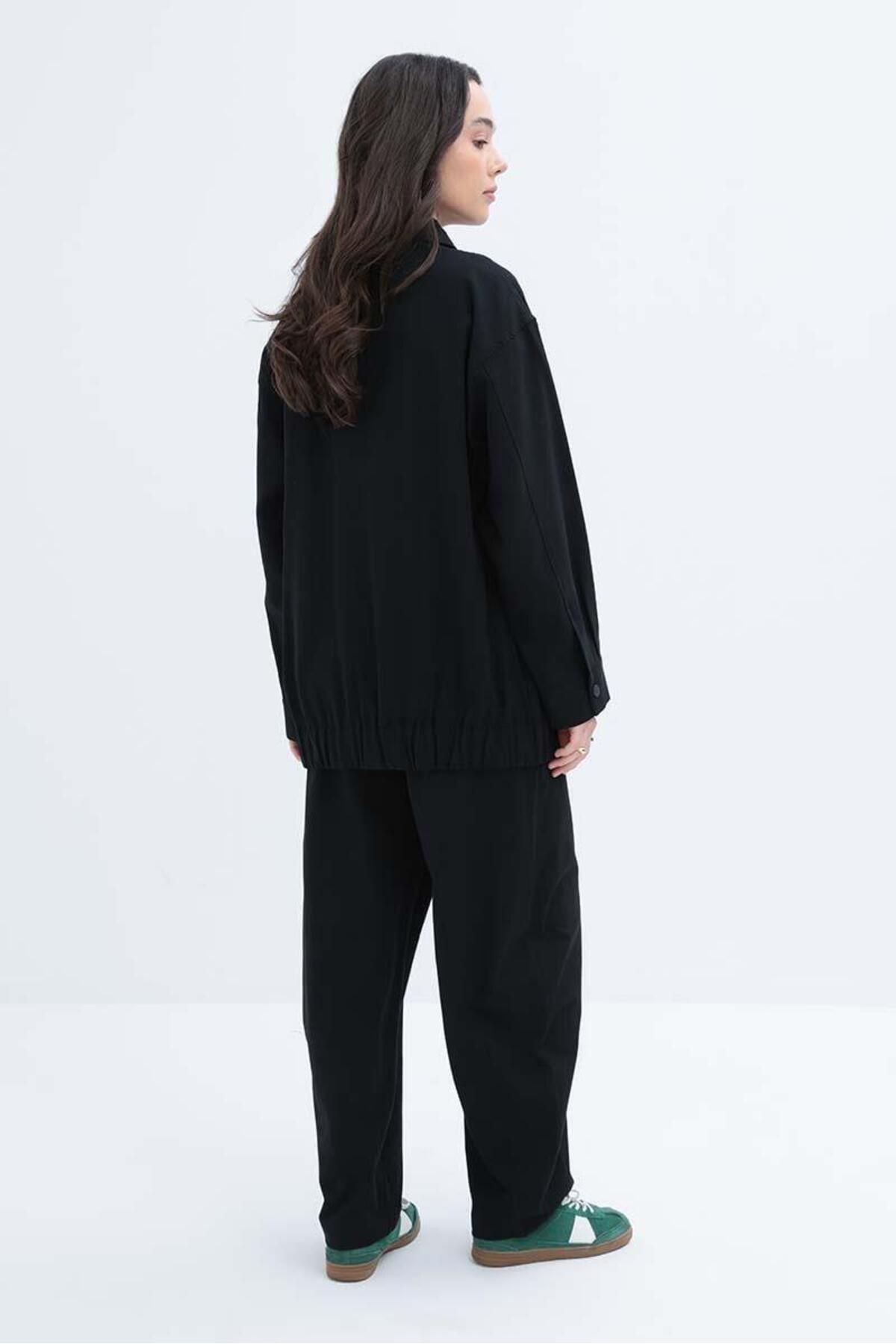 ALLDAY-Jachetă de damă cu fermoar și elastic Alldy S85051a0 6