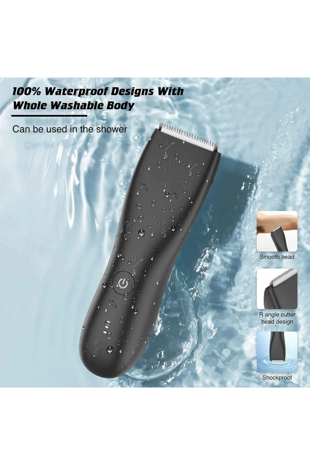 Denx-Waterproof full body and sensitive area shaver 4