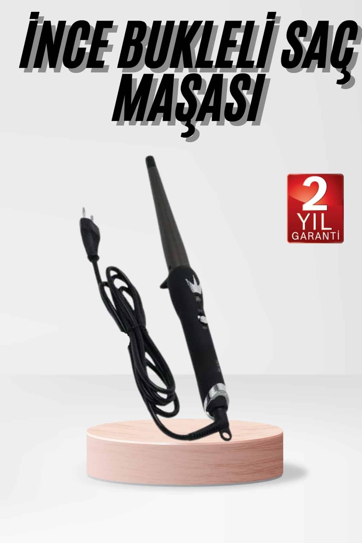ASTRALTECH Isı Ayarlı 19MM Saç Maşası Belirgin Bukleler İnce Maşa Seramik Kaplama