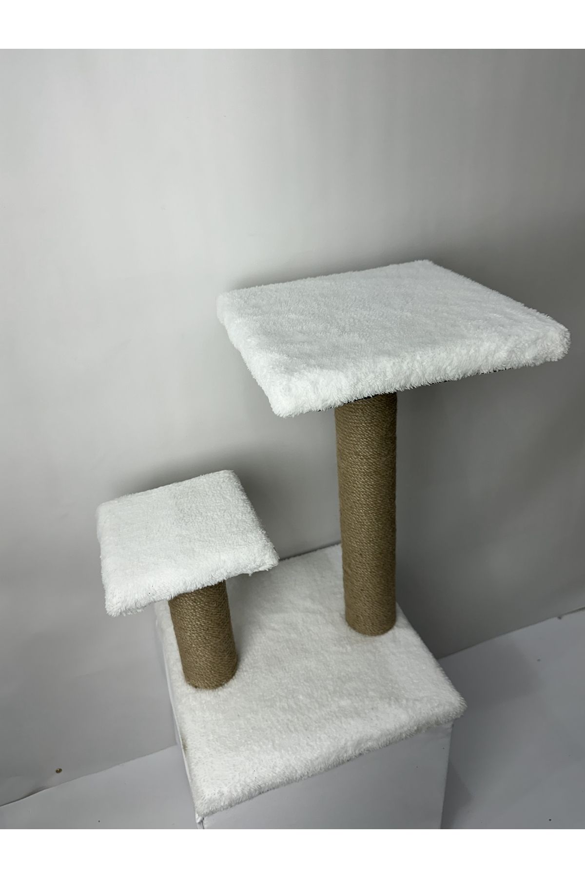 Komano Pontika-44 cm Cat Scratching Board with Two Steps/Stepl, Play, Exercise, Scratching, Resting Area 4