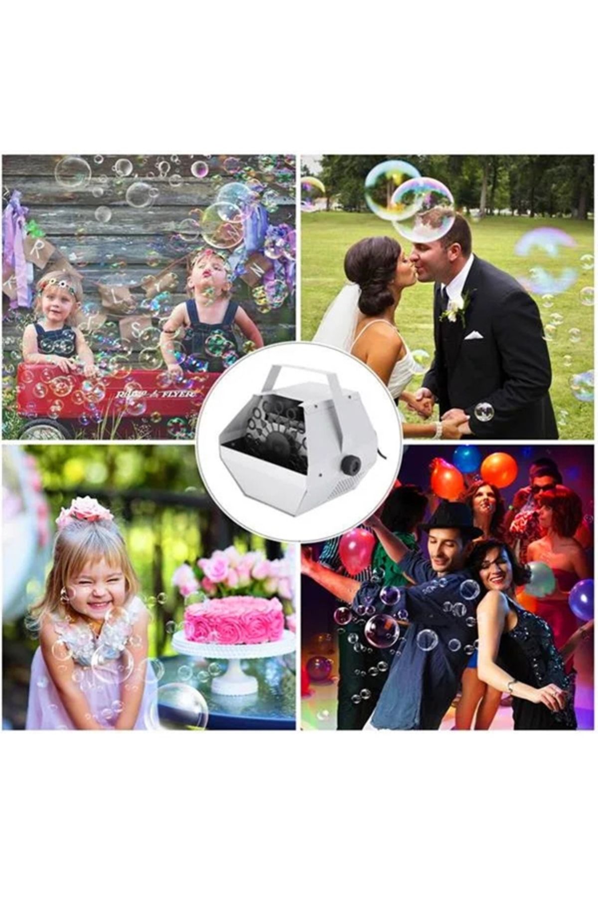 Depox-Balloon Machine And Professional Smoke Machine Package With Remote Control, Ideallstore®, Silver 6