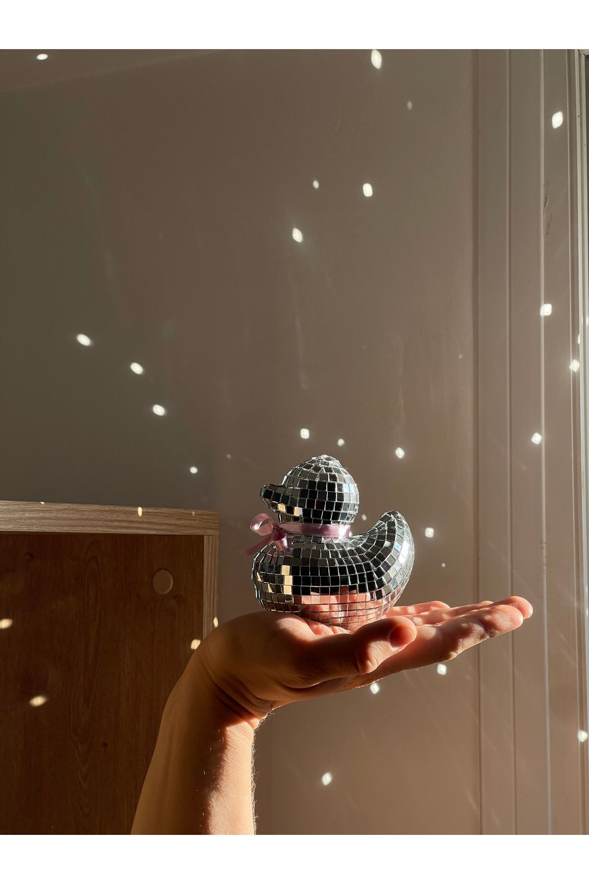 teknotrust Ördek Disko Topu Dekorasyon Disco Heart silver Pinterest Aynalı Y2K