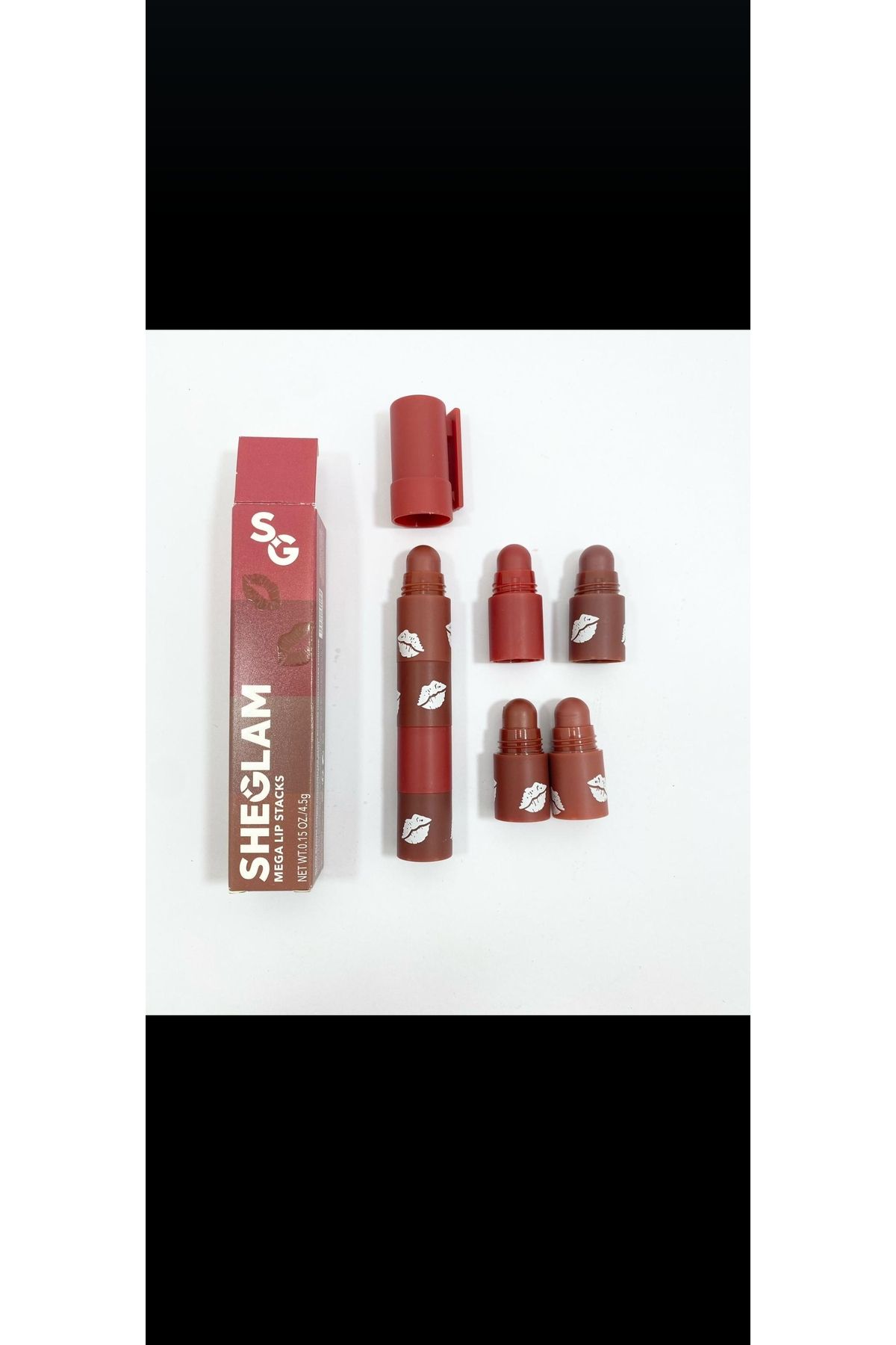 SHEGLAM 4 lü matruşka Ruj çoklu taşıması kolay