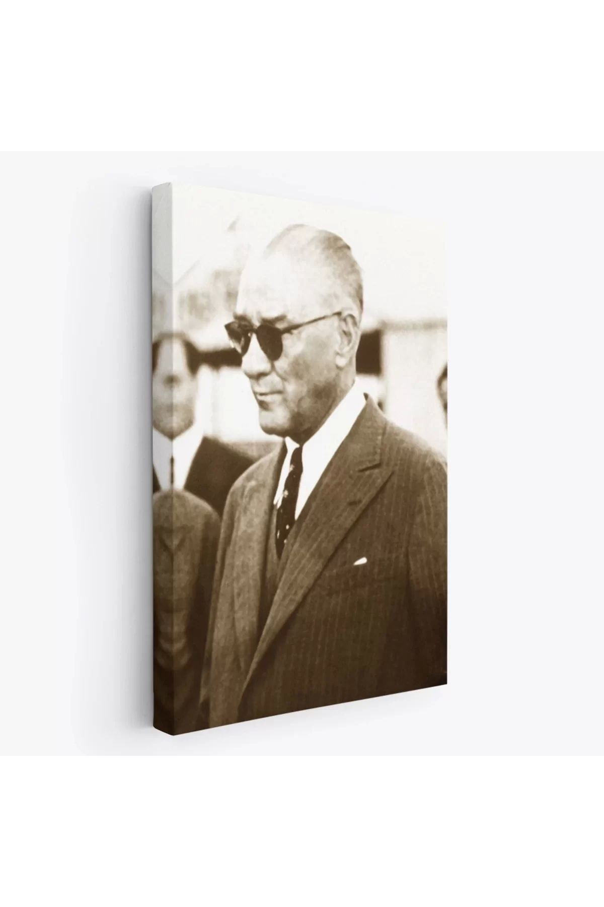 feifei Atatürk Portre Tablosu Mustafa Kemal Atatürk Dikdörtgen Dekoratif Kanvas Tablo-fş-143