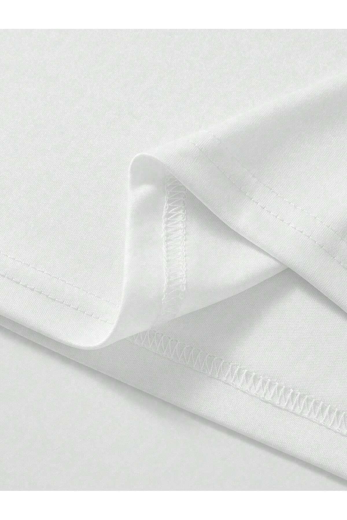 cc collection Dünya Pusula Baskılı Oversize T-shirt görsel 3