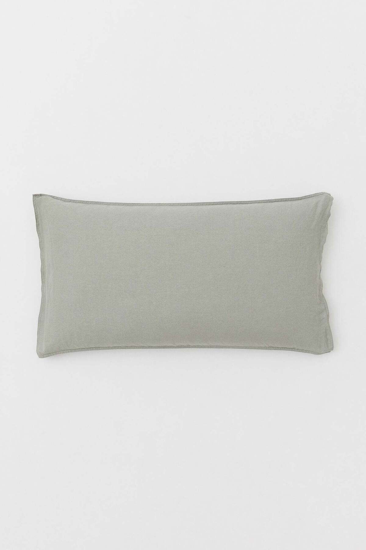 H&M-Washed linen pillowcase 6