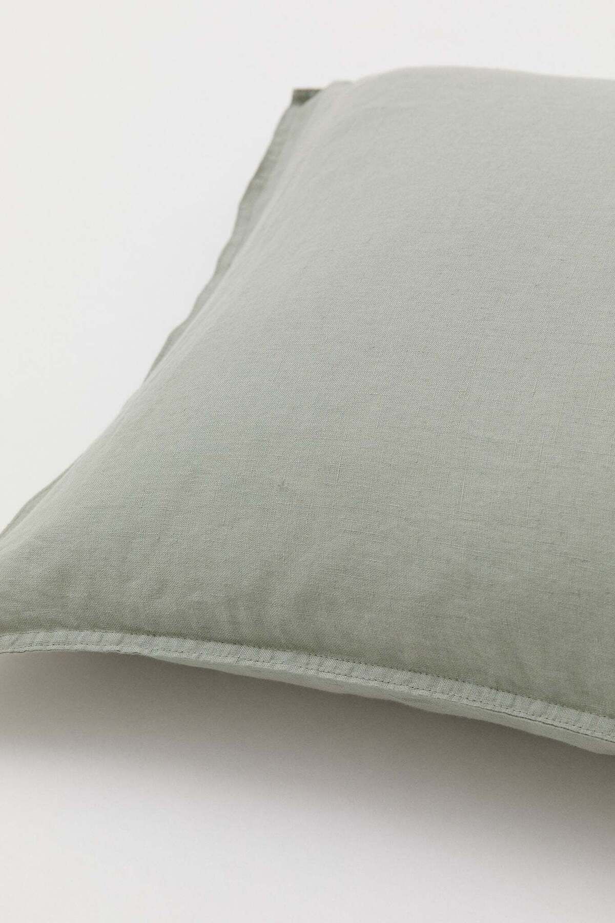 H&M-Washed linen pillowcase 8