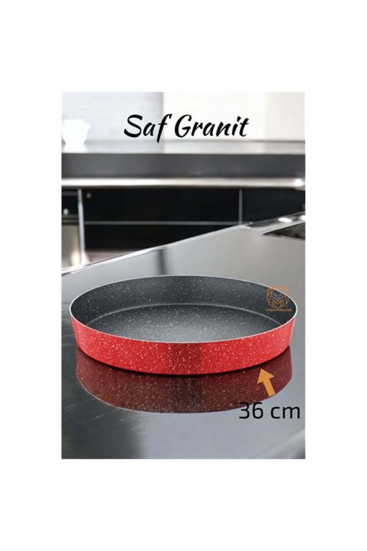 karadağsb Granit Fırın Tepsisi 36 Cm Çap Börek Tepsisi