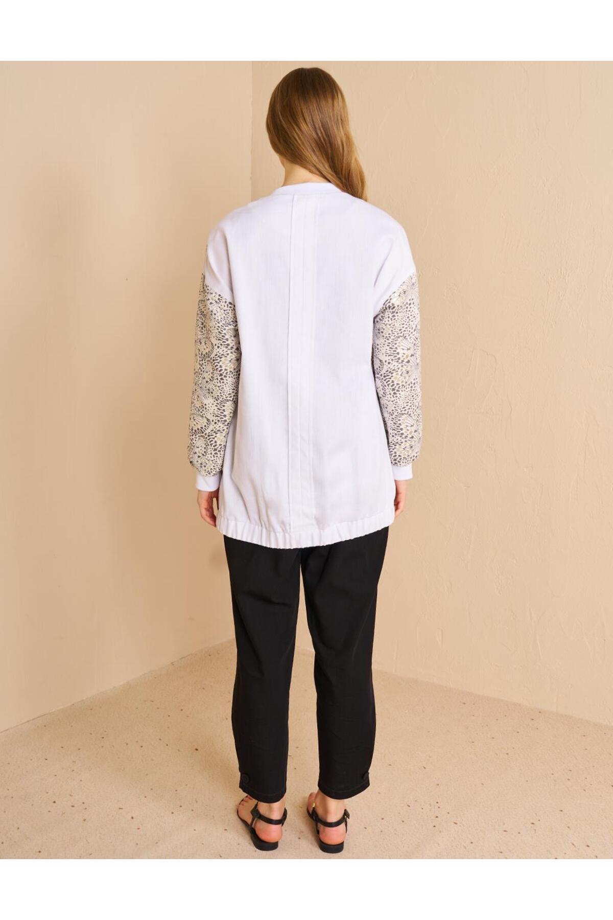 Kayra-Denim Garnıli Jacquard Jacket and Smoked 5