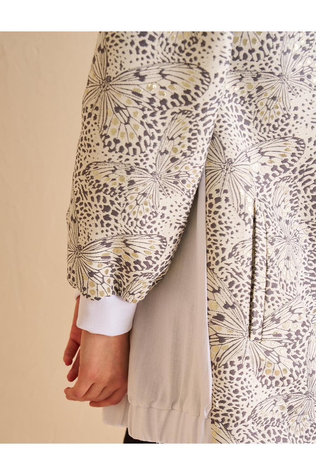 Kayra-Denim Garnıli Jacquard Jacket and Smoked 7