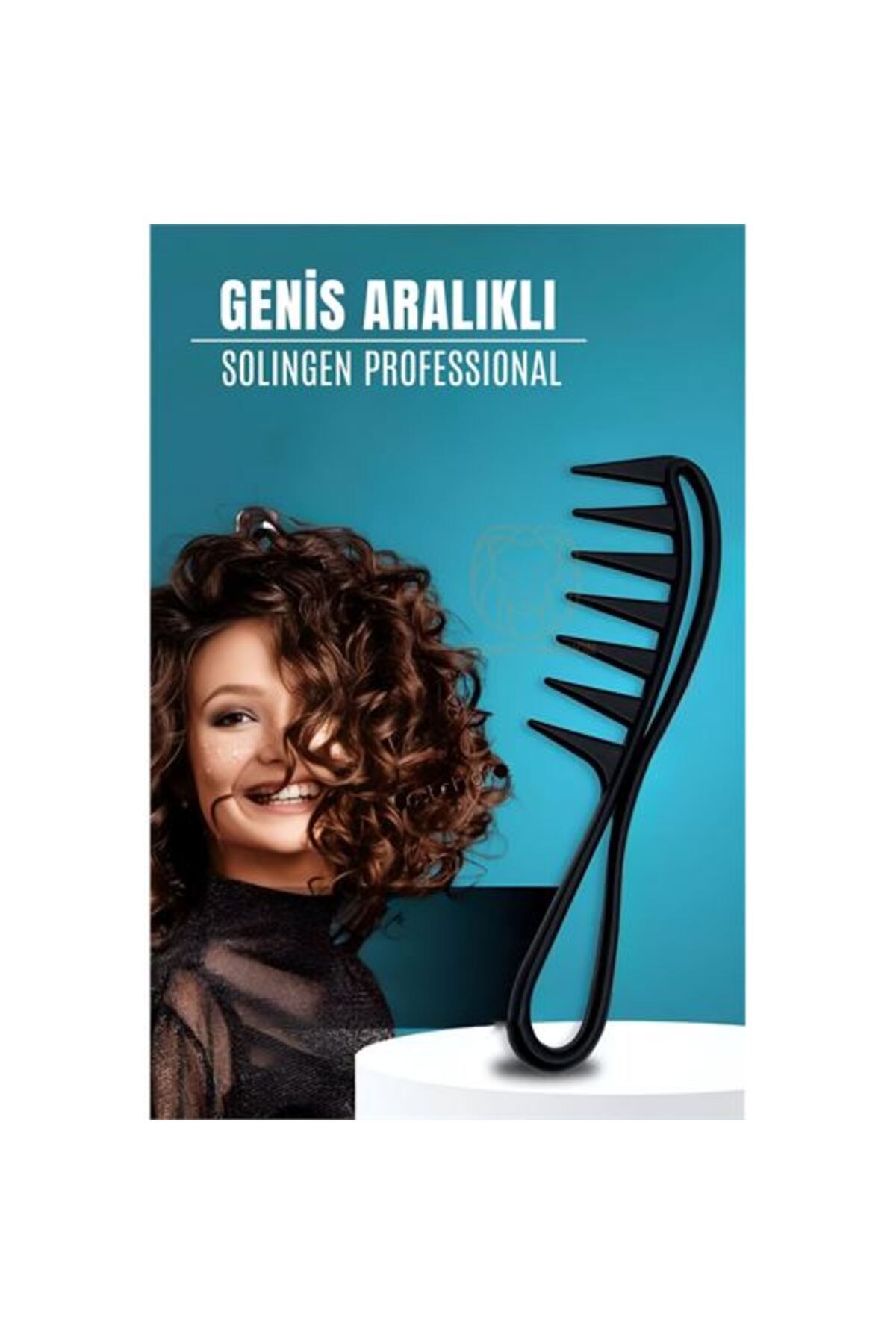 karadağsb Geniş Dişli Stil Tarağı Karbon Solingen Professional
