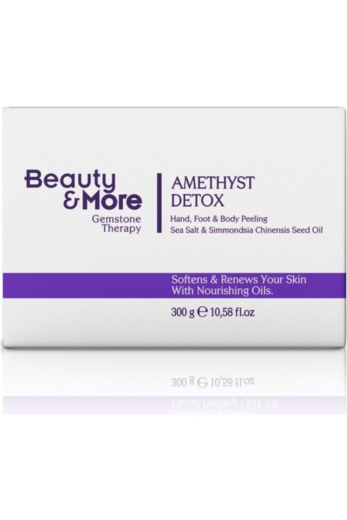 اسکراب بدن آمتیست دتوکس حاوی نمک دریایی  BeautyandMore BeautyandMore