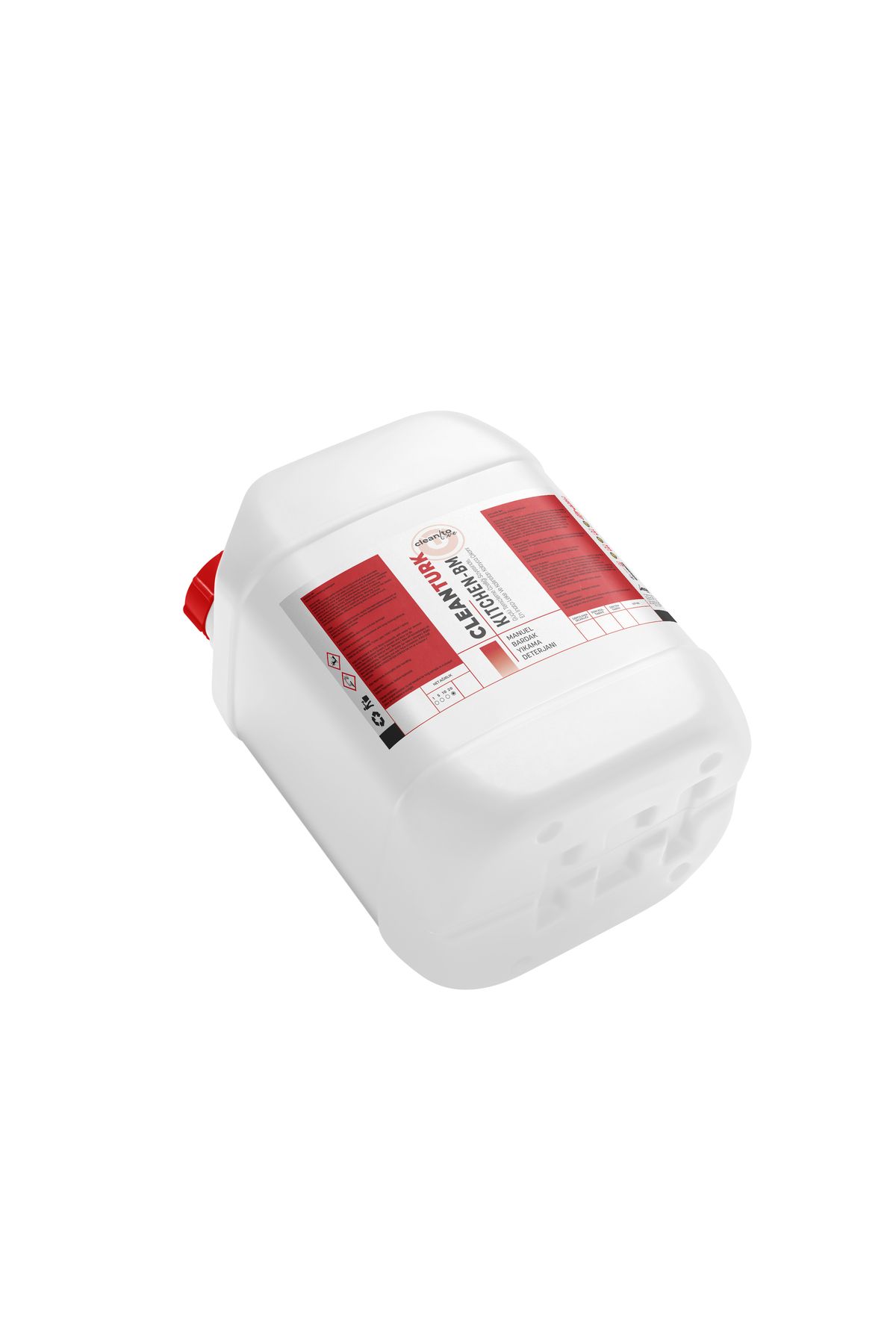 CleanTurk KITCHEN-BM Bardak Yıkama Deterjanı Yağ Çözücü Güçlü Formül, Türk Malı 20 KG