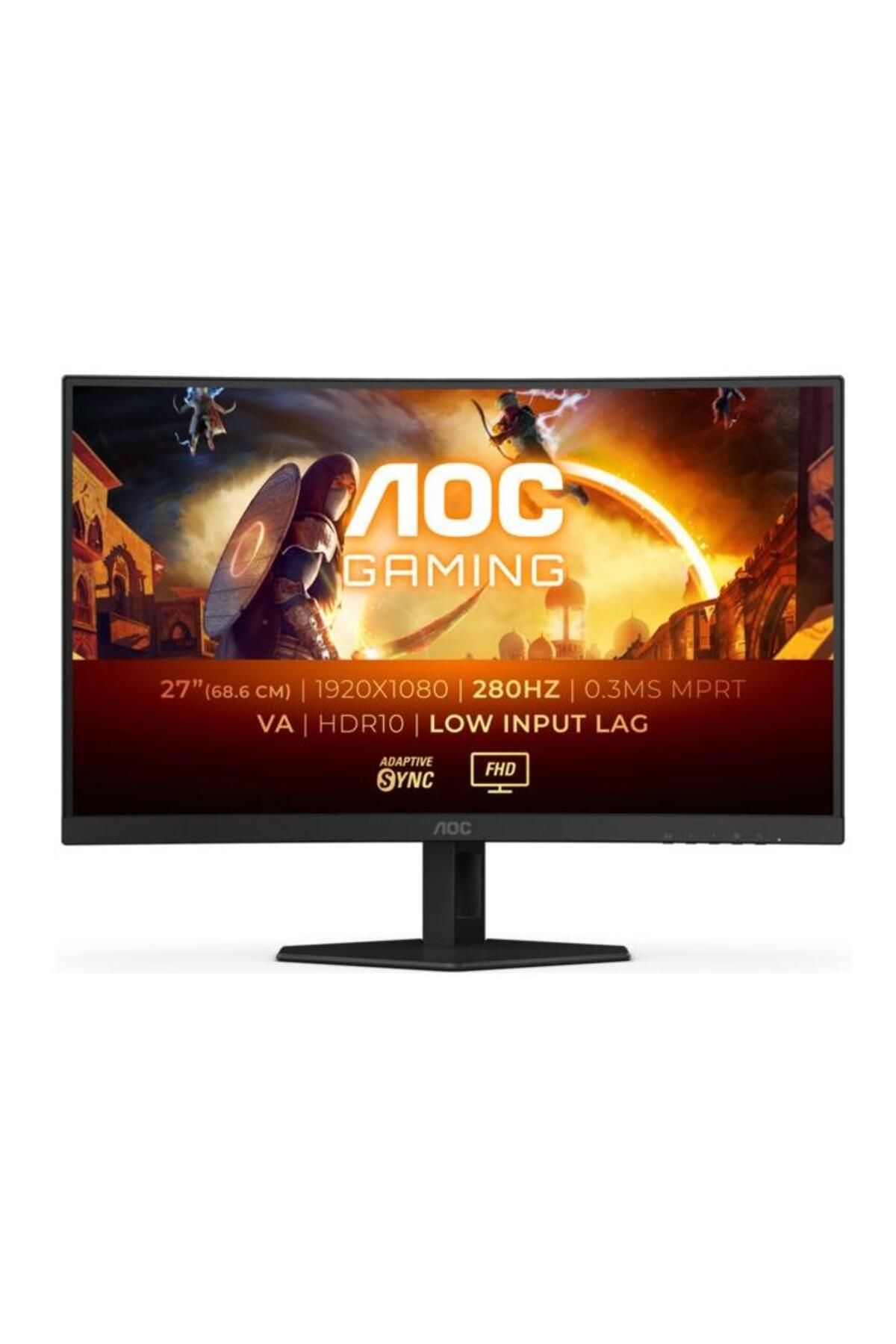 Aoc-Monitor Gaming Fast VA LED AOC 27" C27G4ZXE, Full HD (1920 x 1080), Ecran curbat, 280 Hz, 0.3 ms 5