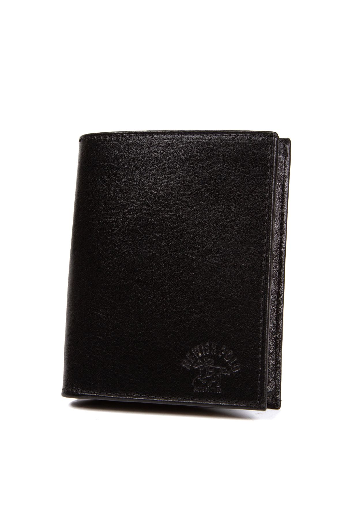 Newish-Men's Black Genuine Leather Card Holder and Wallet 2