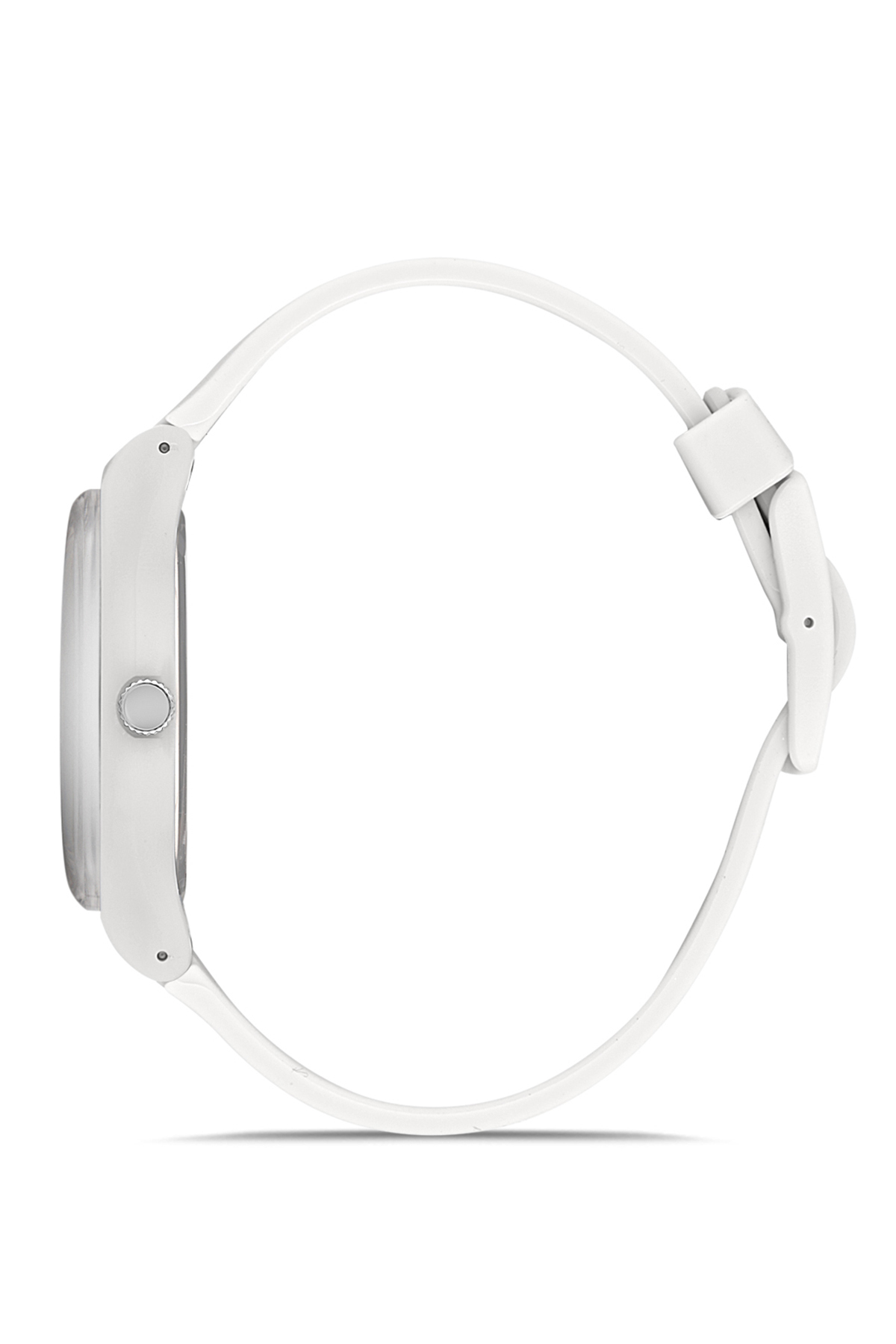 polo air  Unisex Silikon Kordon Gün Ay Takvimli Kol Saati Beyaz Renk Pl-1462b - Görsel 4