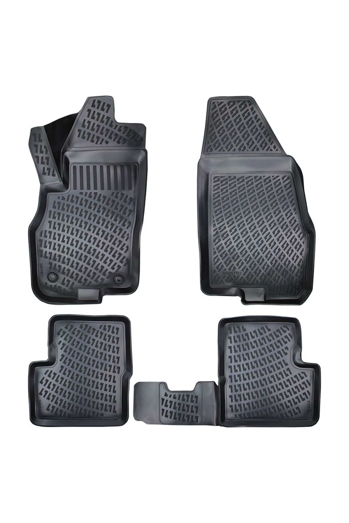 Umbrella Set Covorase Auto Cauciuc Umbrella Pentru Fiat Punto Iii2005-2018 - One Size