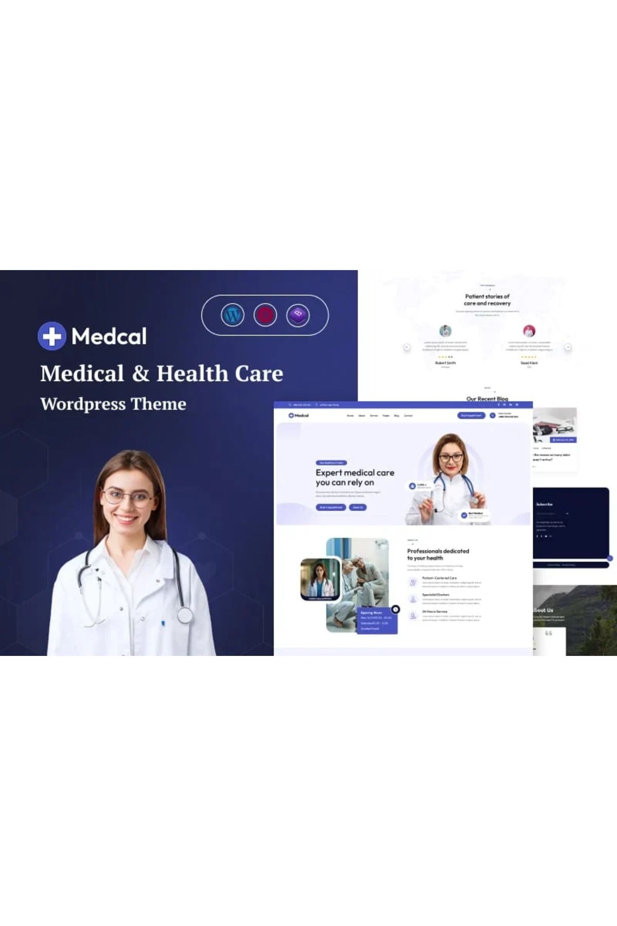 hemen tasarım Medcal - Medical and Health Care Wordpress Teması